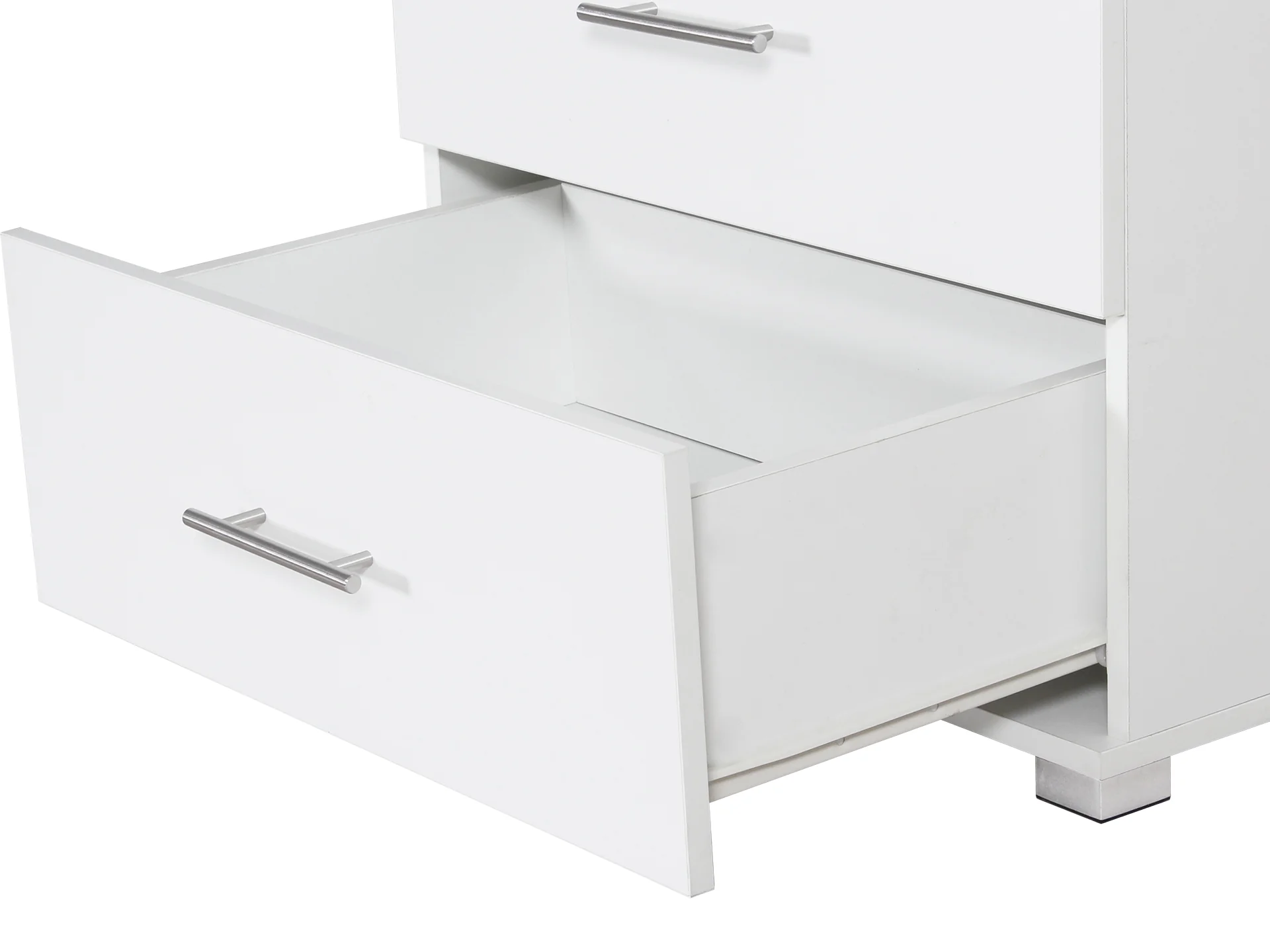 Bram Bedside Table - White - Image 8