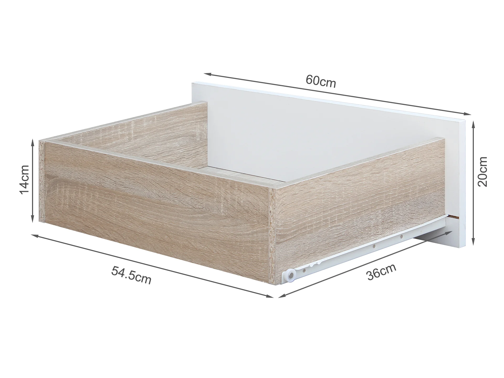 Bram Tallboy 4 Drawer Chest Dresser - Oak - Image 12
