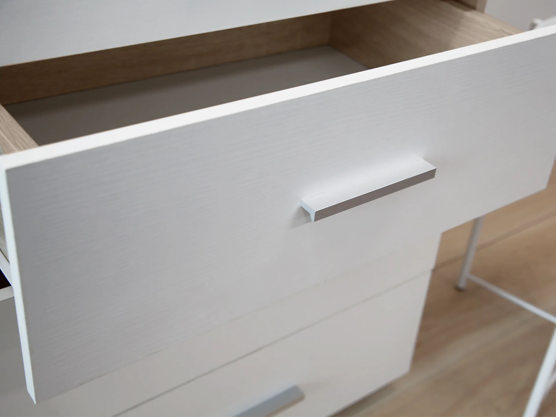Bram Tallboy 4 Drawer Chest Dresser - Oak - Image 9