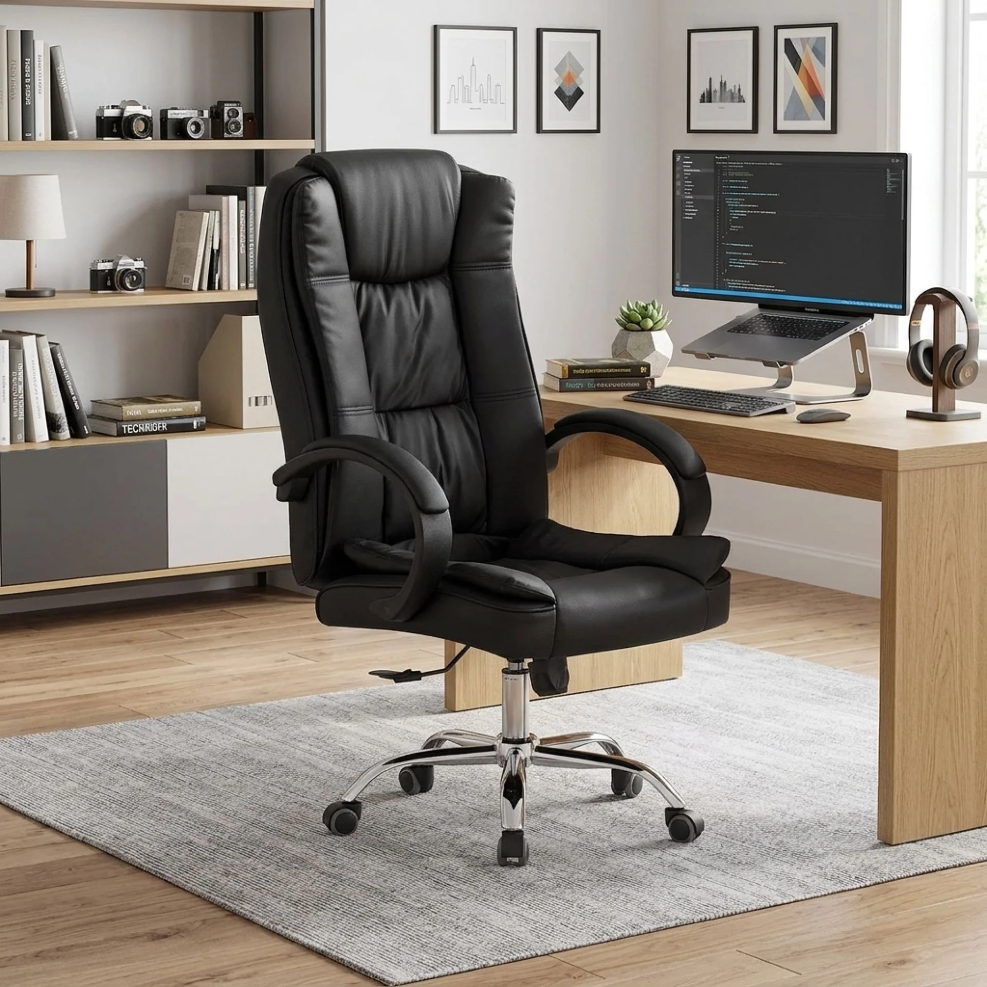 Brayden Office Chair - Black - Image 2