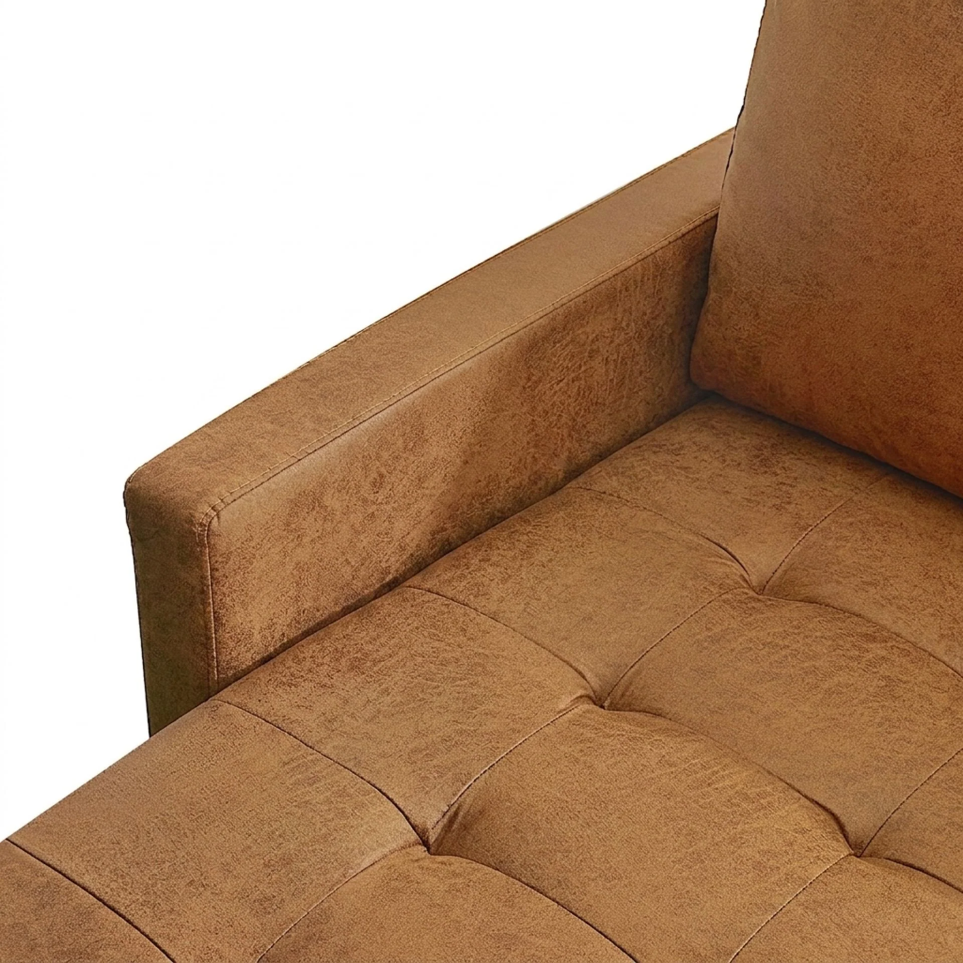 Brynlee 3 Seater Sofa with Left Facing Chaise - Brown - Image 11