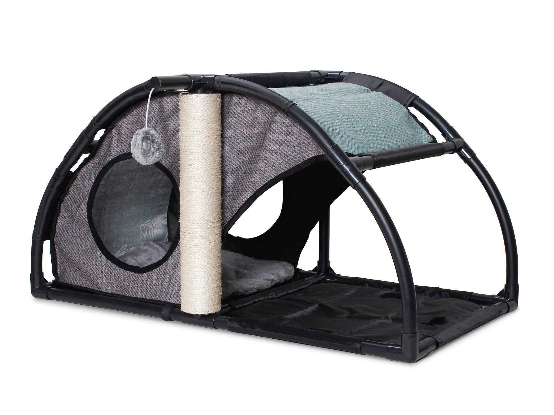 Cat Bed Play House with Scratching Post - Image 3