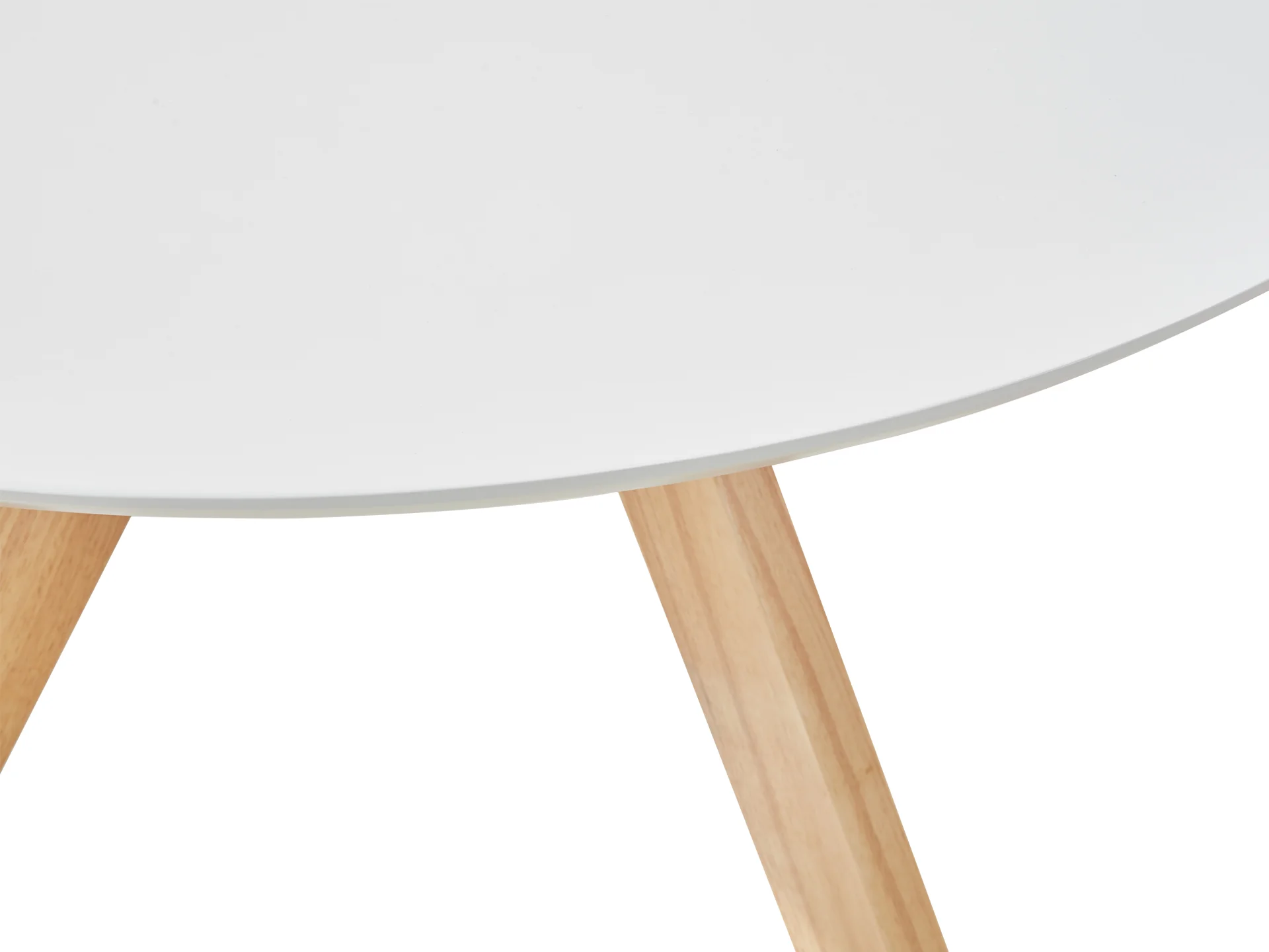 Cato Dining Table Round 120 x 74cm - White - Image 6