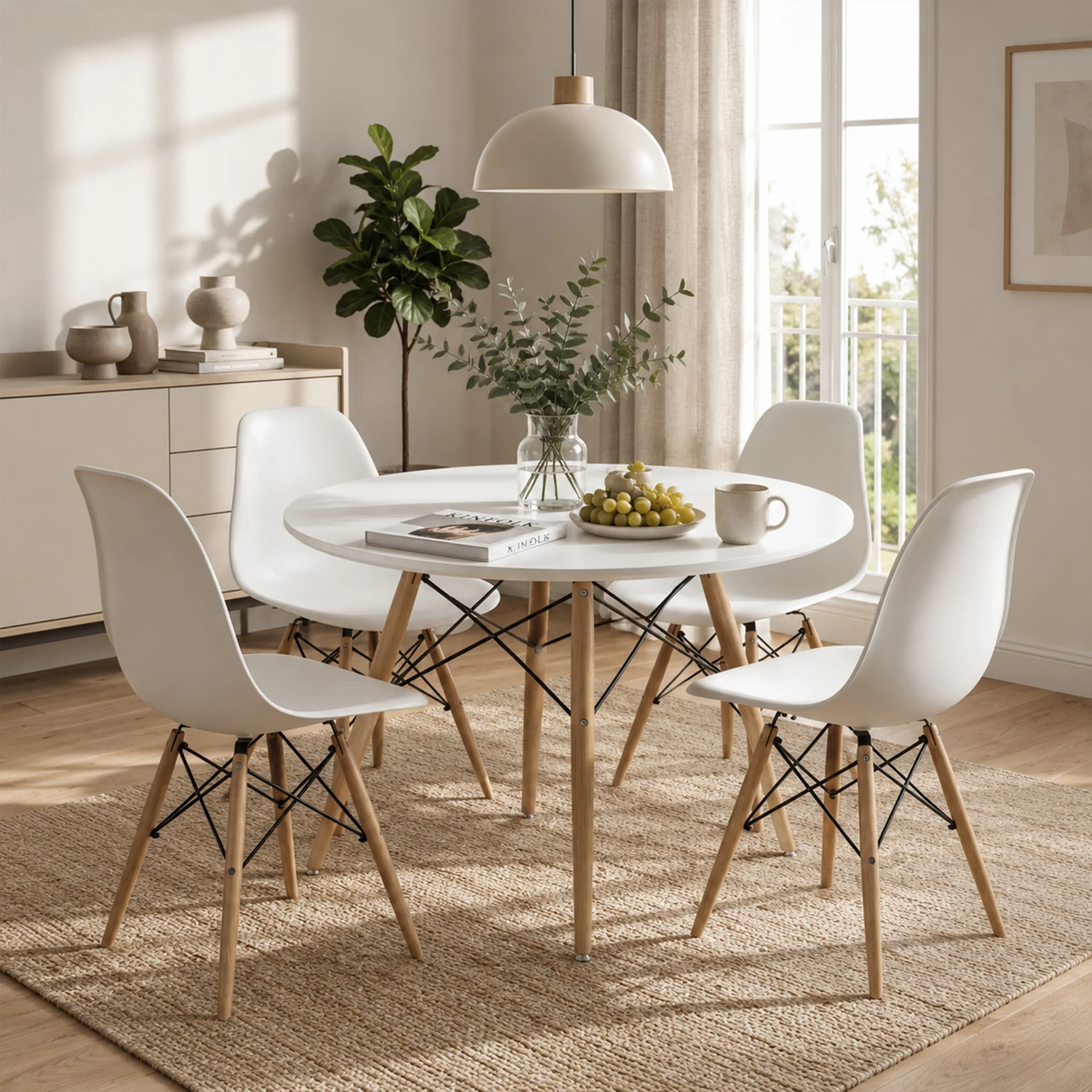 Cena Dining Table Round 80 x 73 cm - White - Image 8