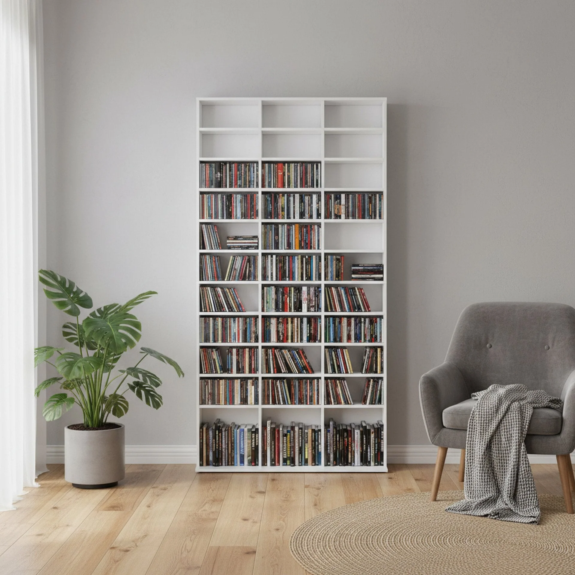 Chamo CD Storage Shelf - White
