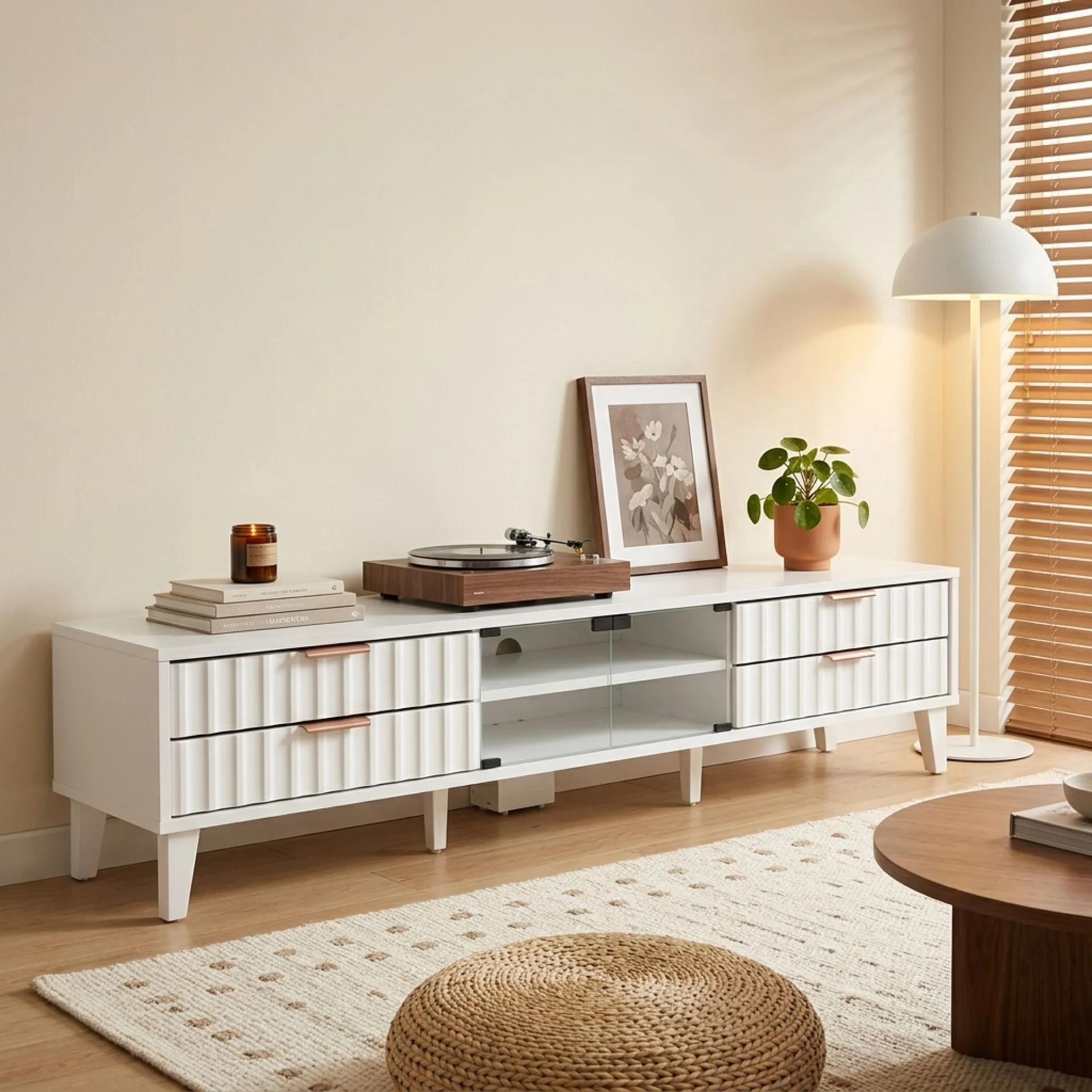 Charlie 1.8m Entertainment Unit - White