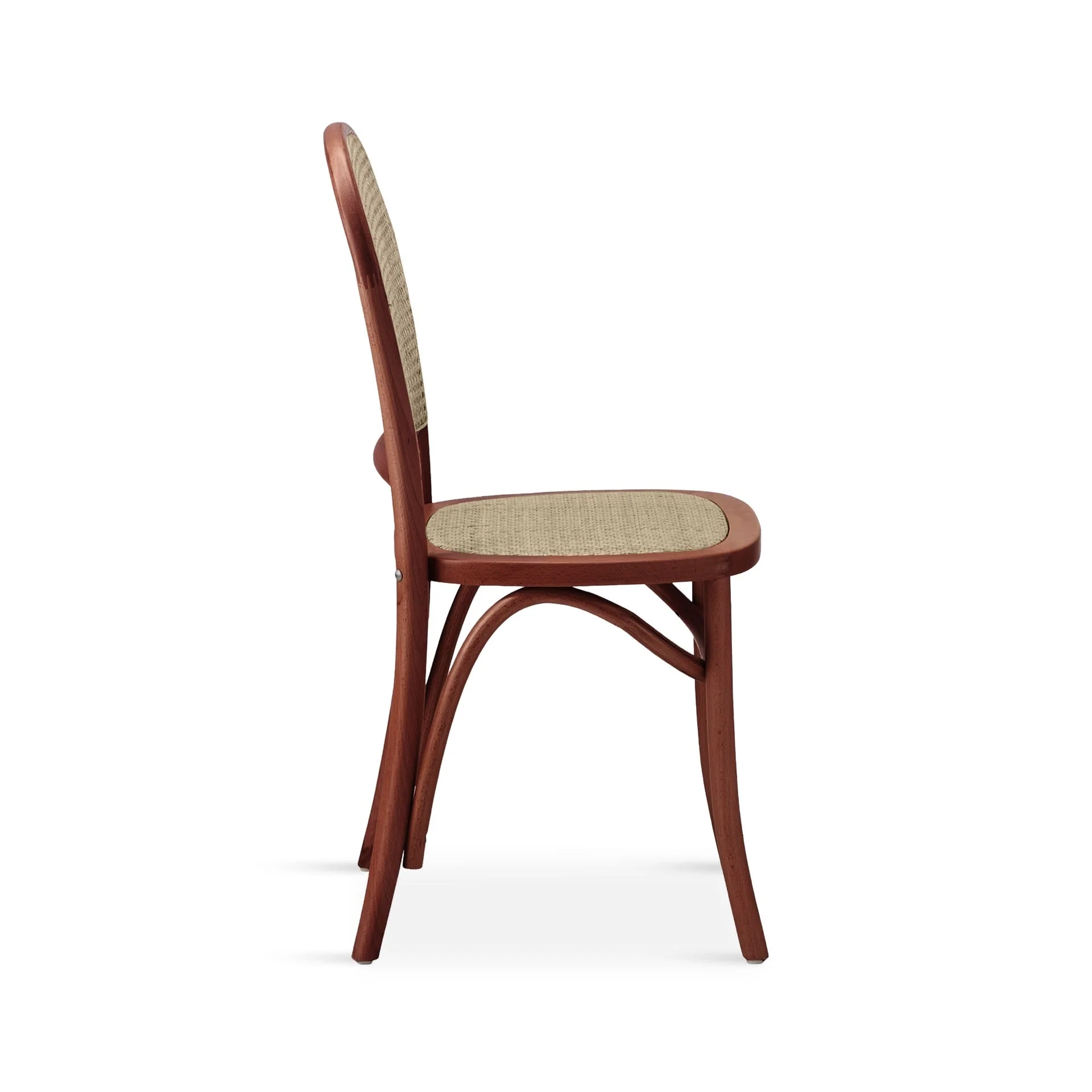 Christopher Beech Wood and Rattan Dining Chair – Set of 2 – Antique Brown - Image 5