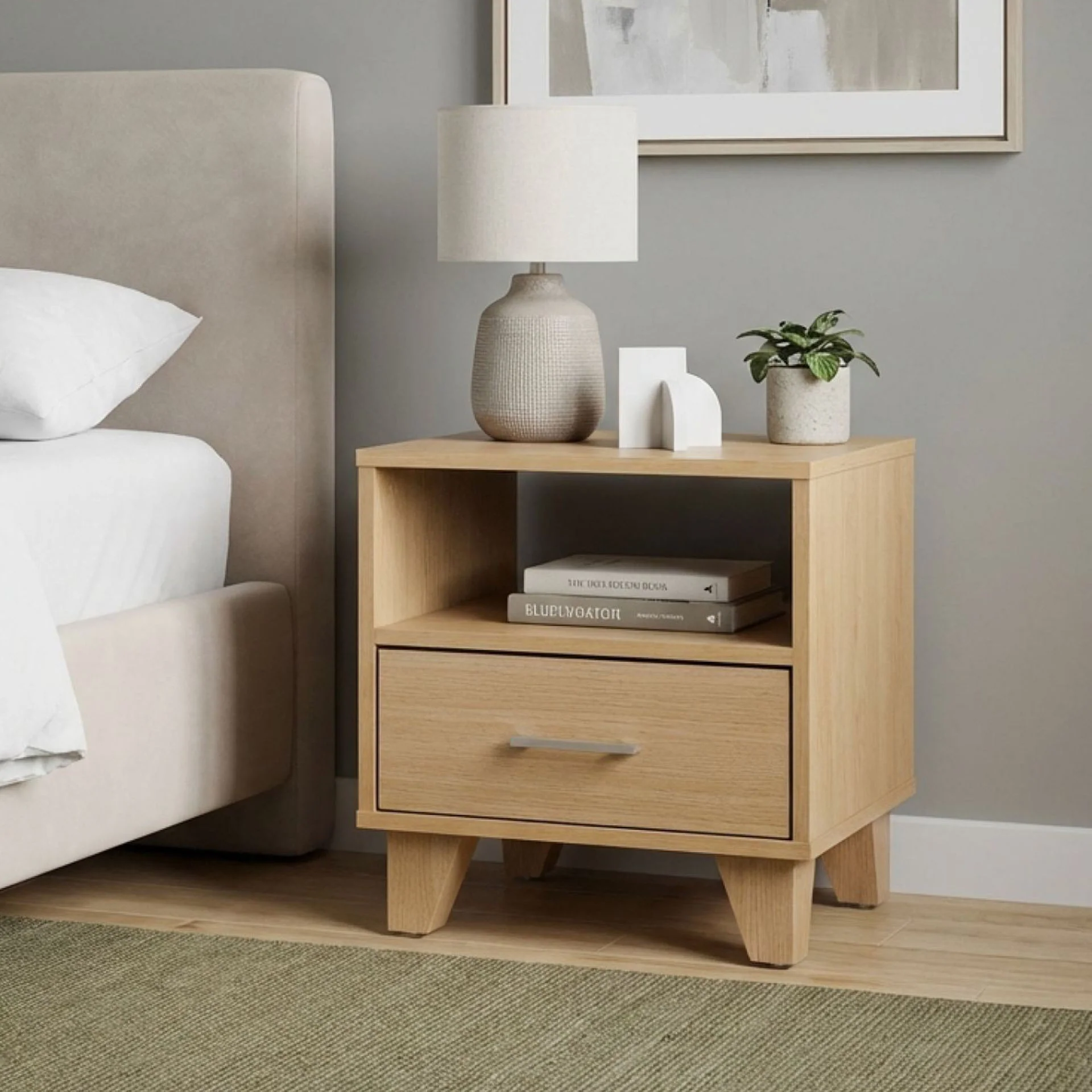 Claire Bedside Table - Oak