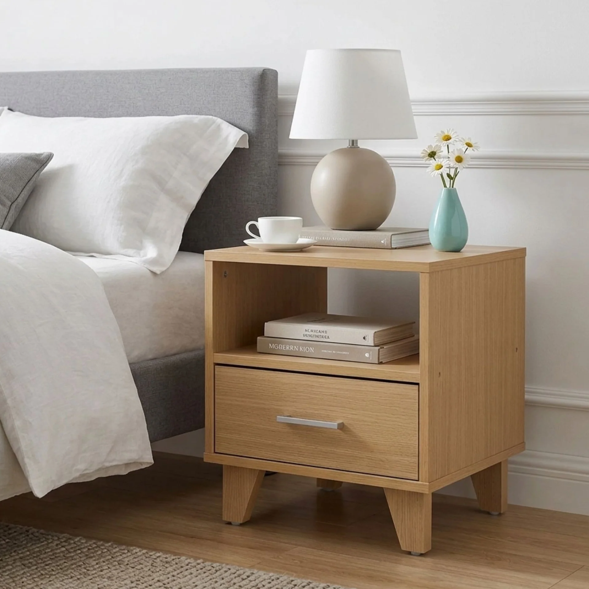 Claire Bedside Table - Oak - Image 3