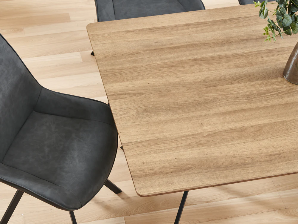 CLAUDE Dining Table Rectangle 160x90cm - WALNUT - Image 3
