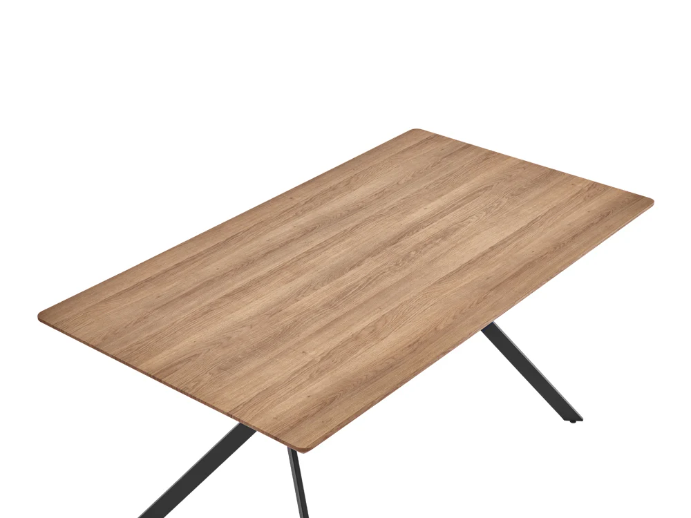 CLAUDE Dining Table Rectangle 160x90cm - WALNUT - Image 6