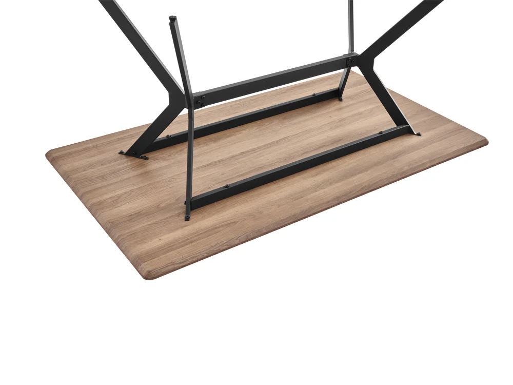 CLAUDE Dining Table Rectangle 160x90cm - WALNUT - Image 8