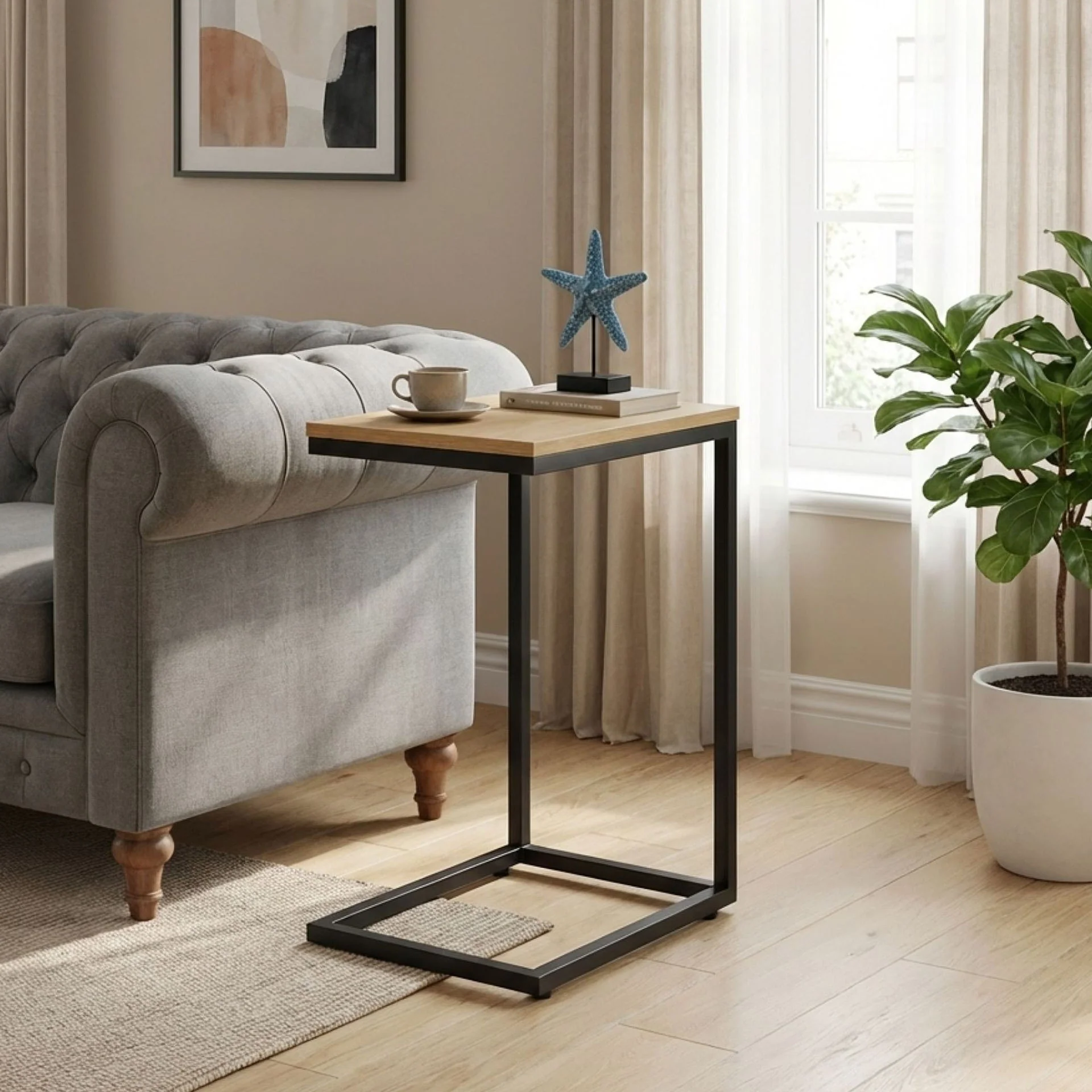 Clavia Side Table - Natural