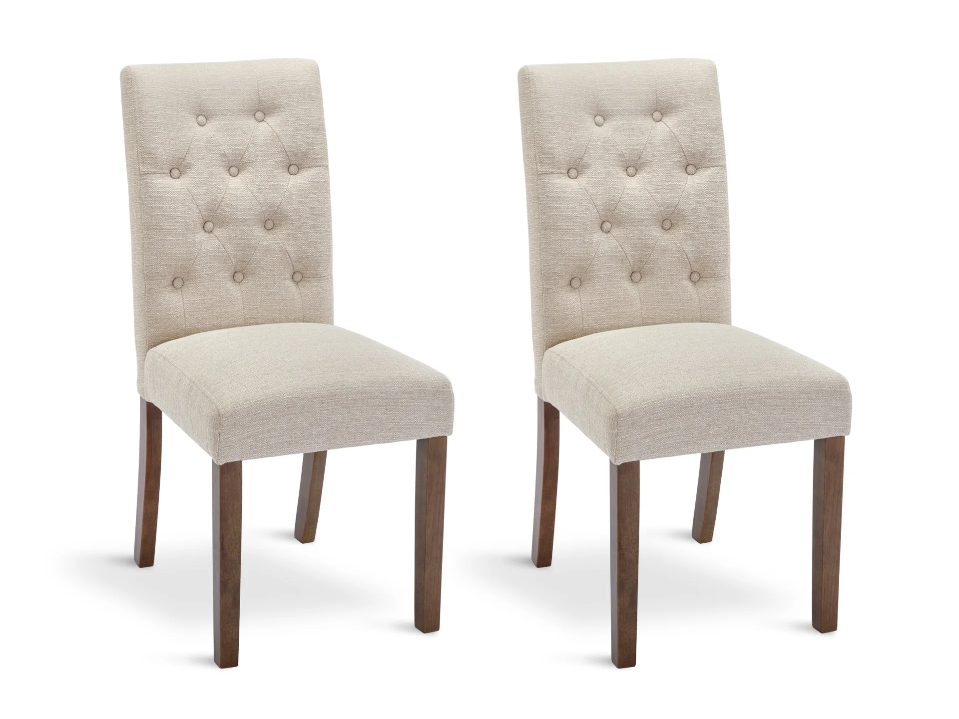 Lucia Upholstered Dining Chair - Set of 2 - Beige - Image 2