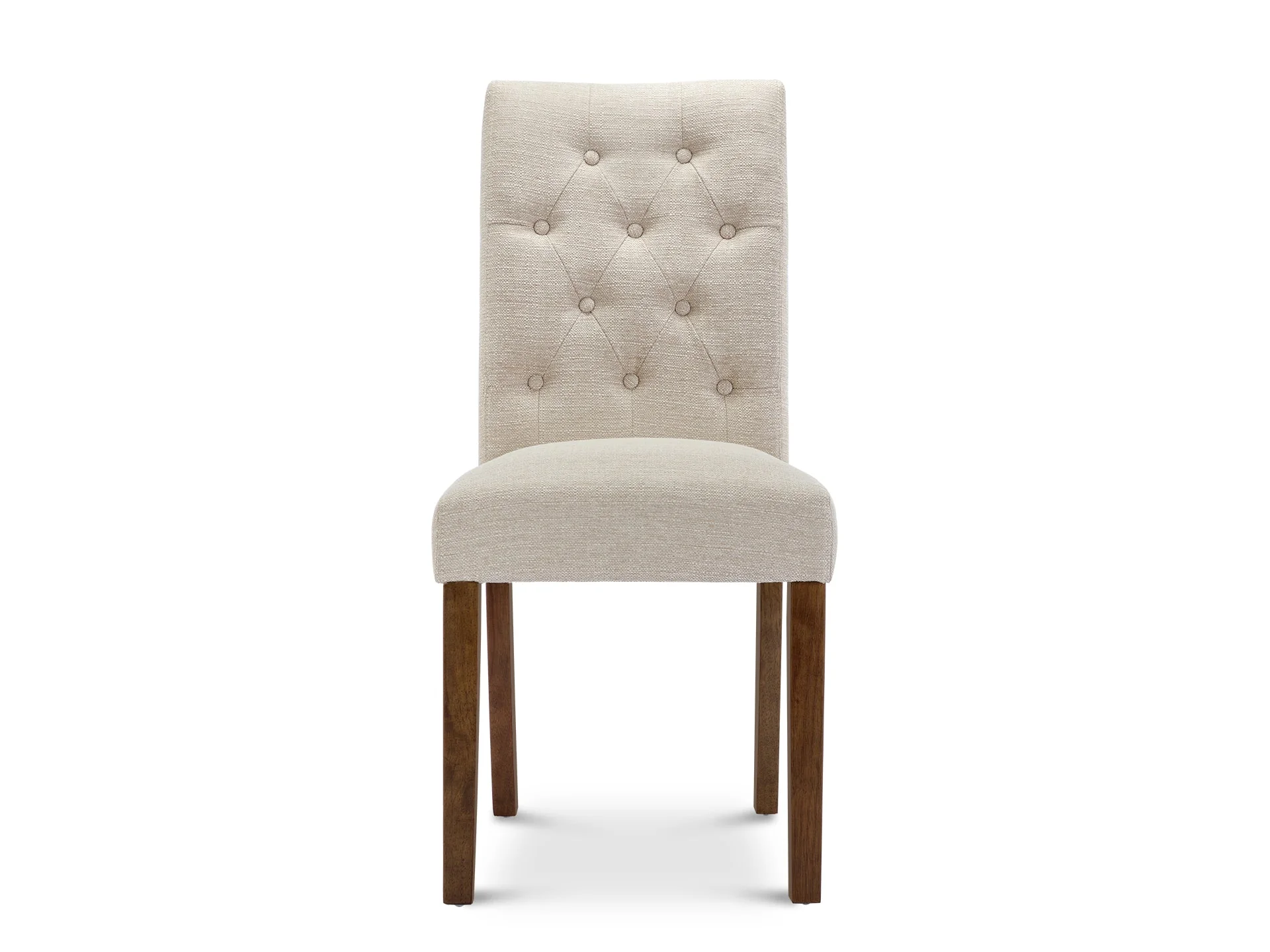 Lucia Upholstered Dining Chair - Set of 2 - Beige - Image 3