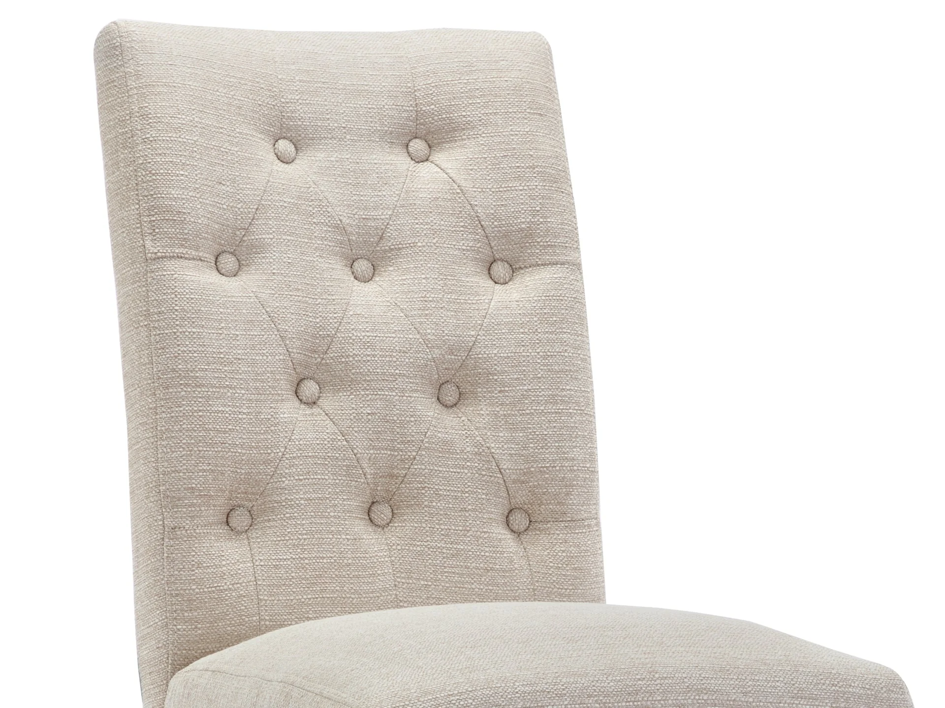 Lucia Upholstered Dining Chair - Set of 2 - Beige - Image 5