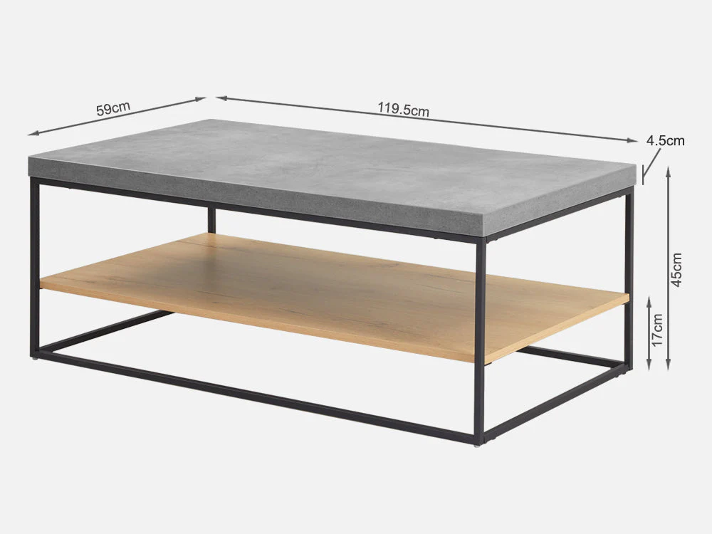 CLIFFORD Rectangular Coffee Table - Image 8