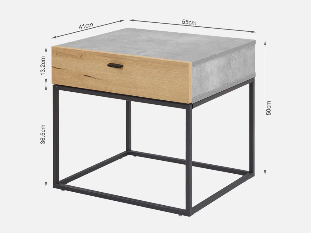 CLIFFORD Wooden Bedside Table - Image 14