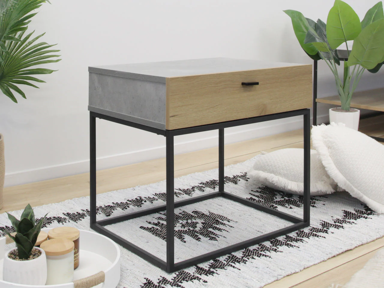 CLIFFORD Wooden Bedside Table - Image 3