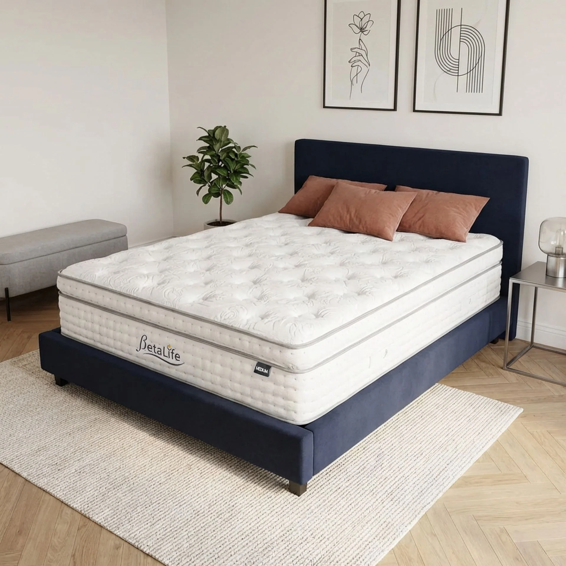 Cosy Elite Micro Pocket Spring Medium Plush Mattress - Double - Image 12