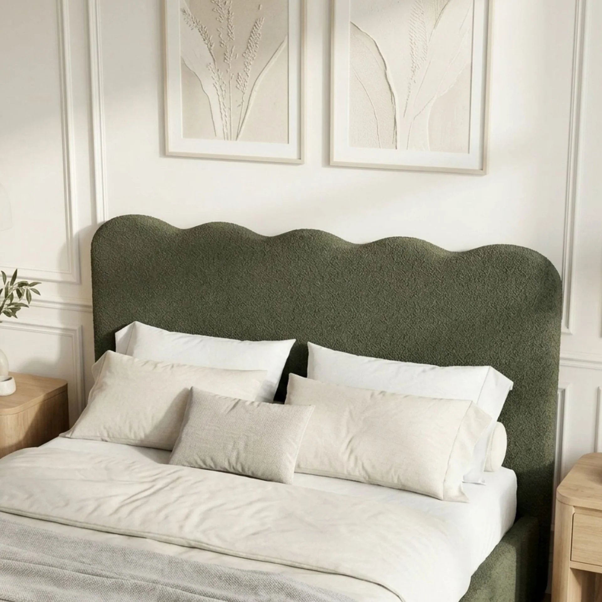 Cove Queen Gas Lift Bed Frame - Dark Green - Image 5