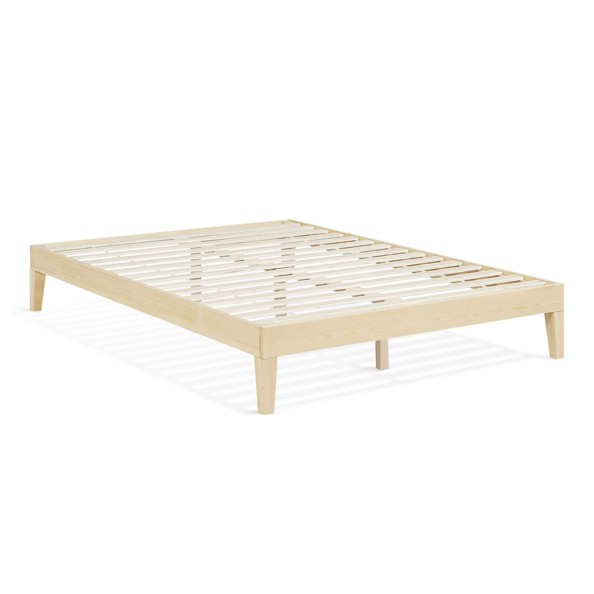 Creise Double Wooden Bed Frame - Light Oak - Image 5