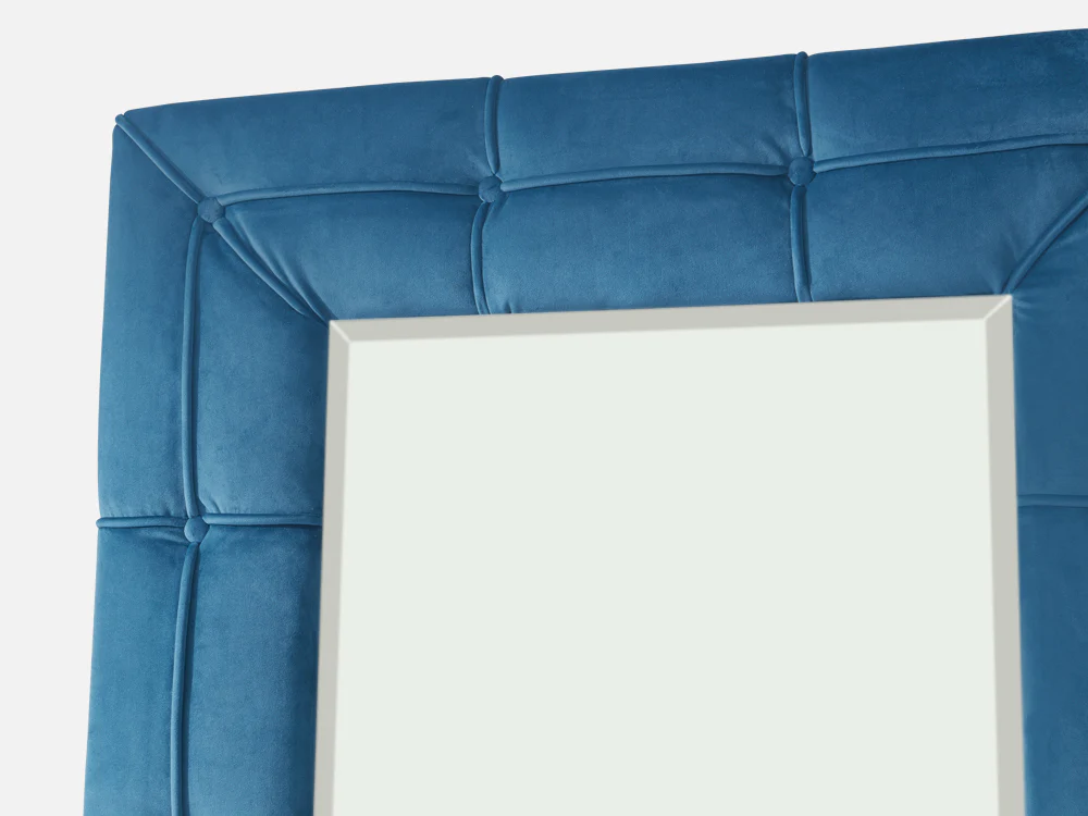 Cukoos Velvet Standing Mirror - Blue - Image 13