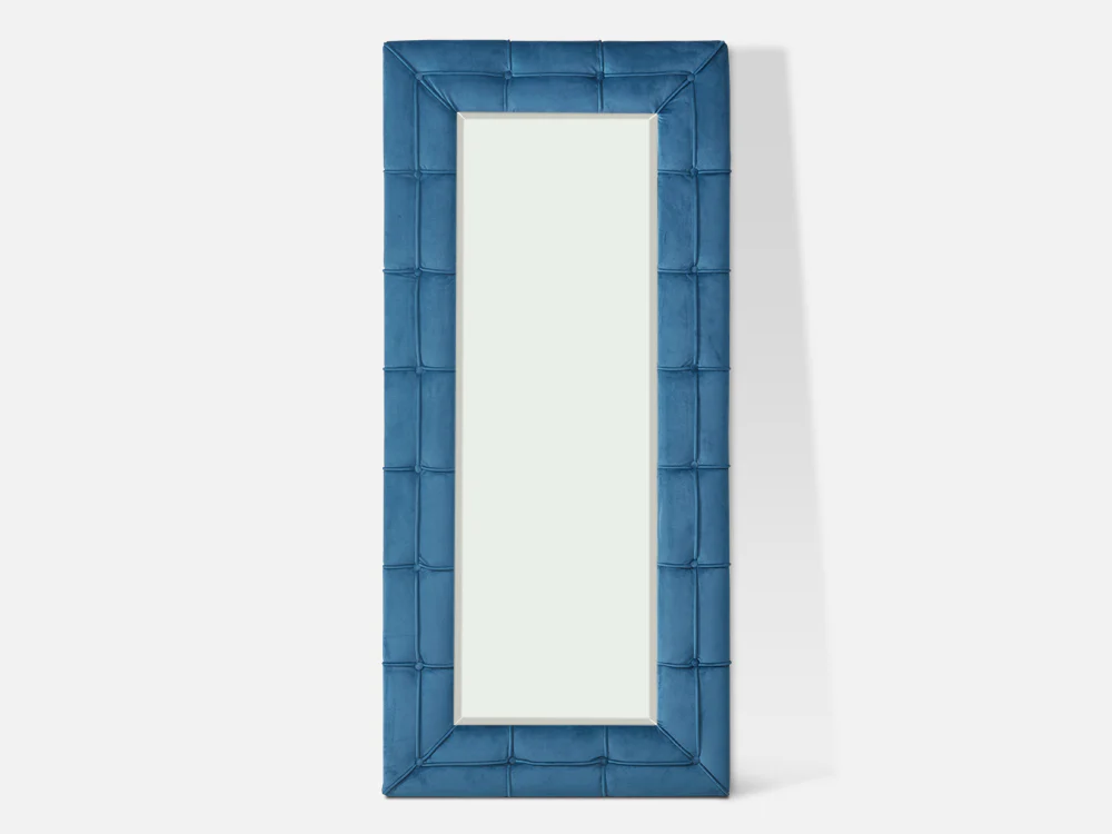 Cukoos Velvet Standing Mirror - Blue - Image 14