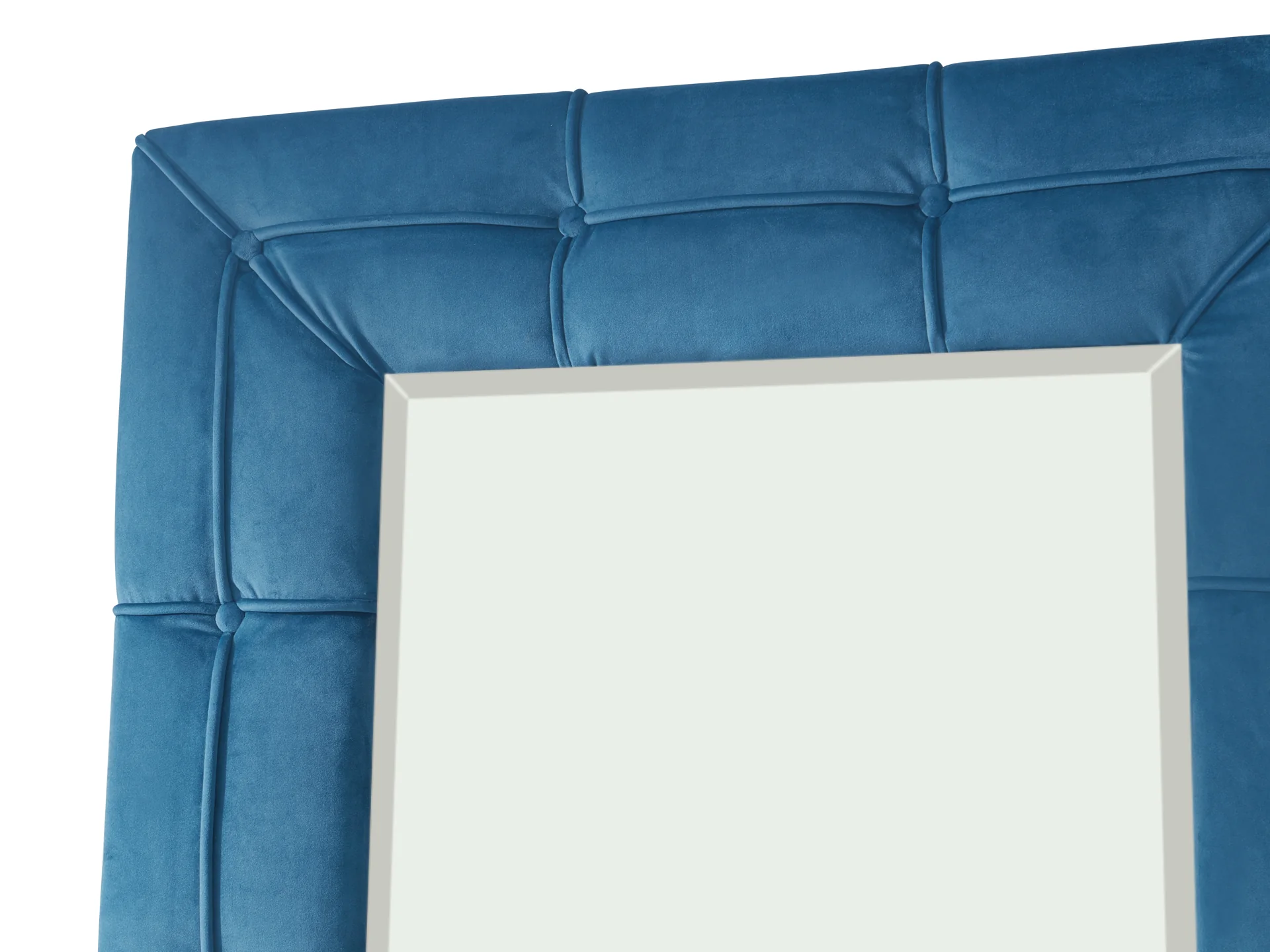Cukoos Velvet Standing Mirror - Blue - Image 3