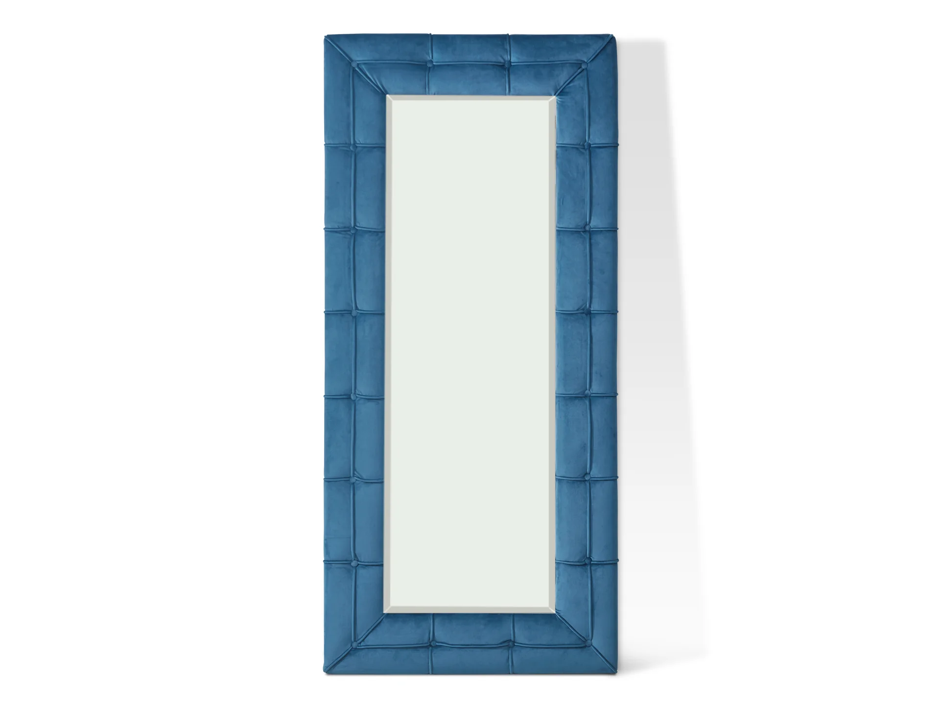 Cukoos Velvet Standing Mirror - Blue - Image 5