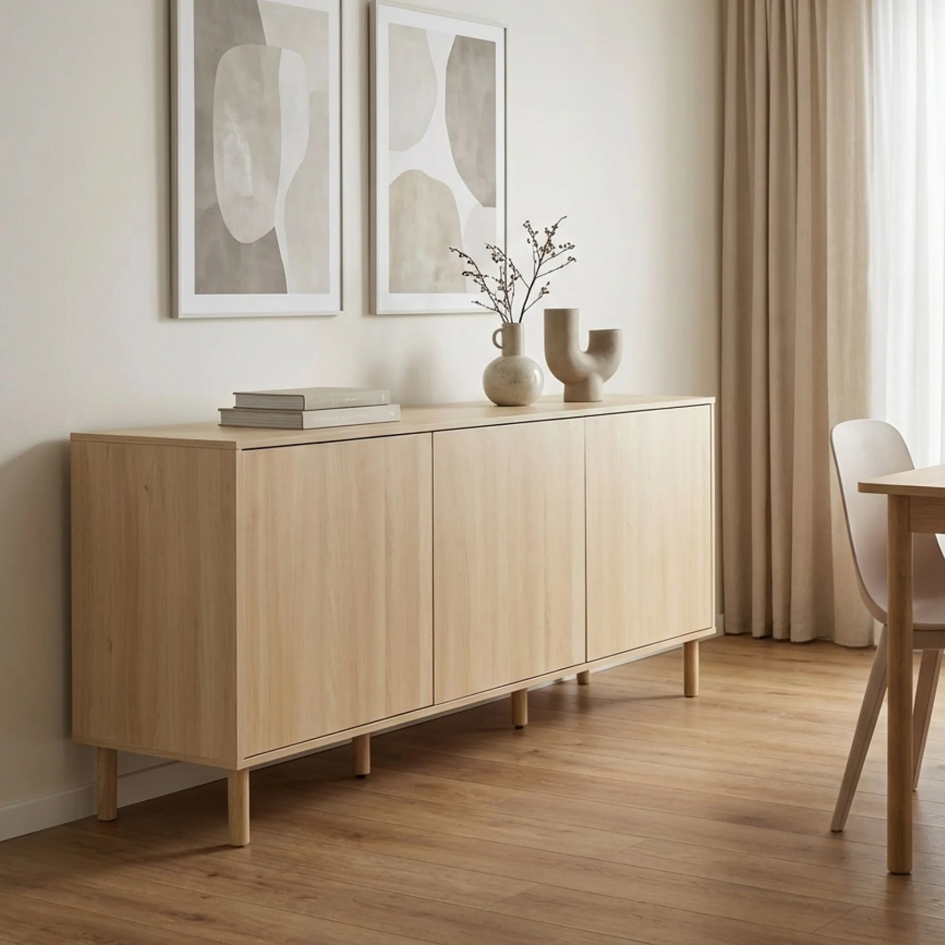 Custer Sideboard Buffet Table - Oak