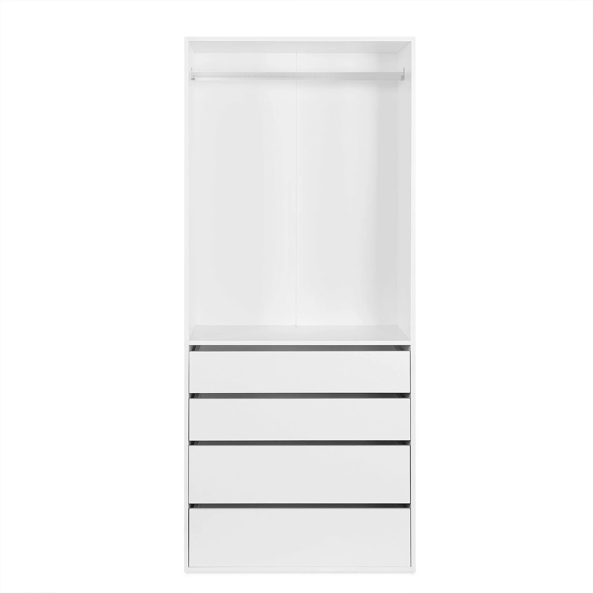 Delta 4 Drawer Wide Wardrobe - White - Image 11