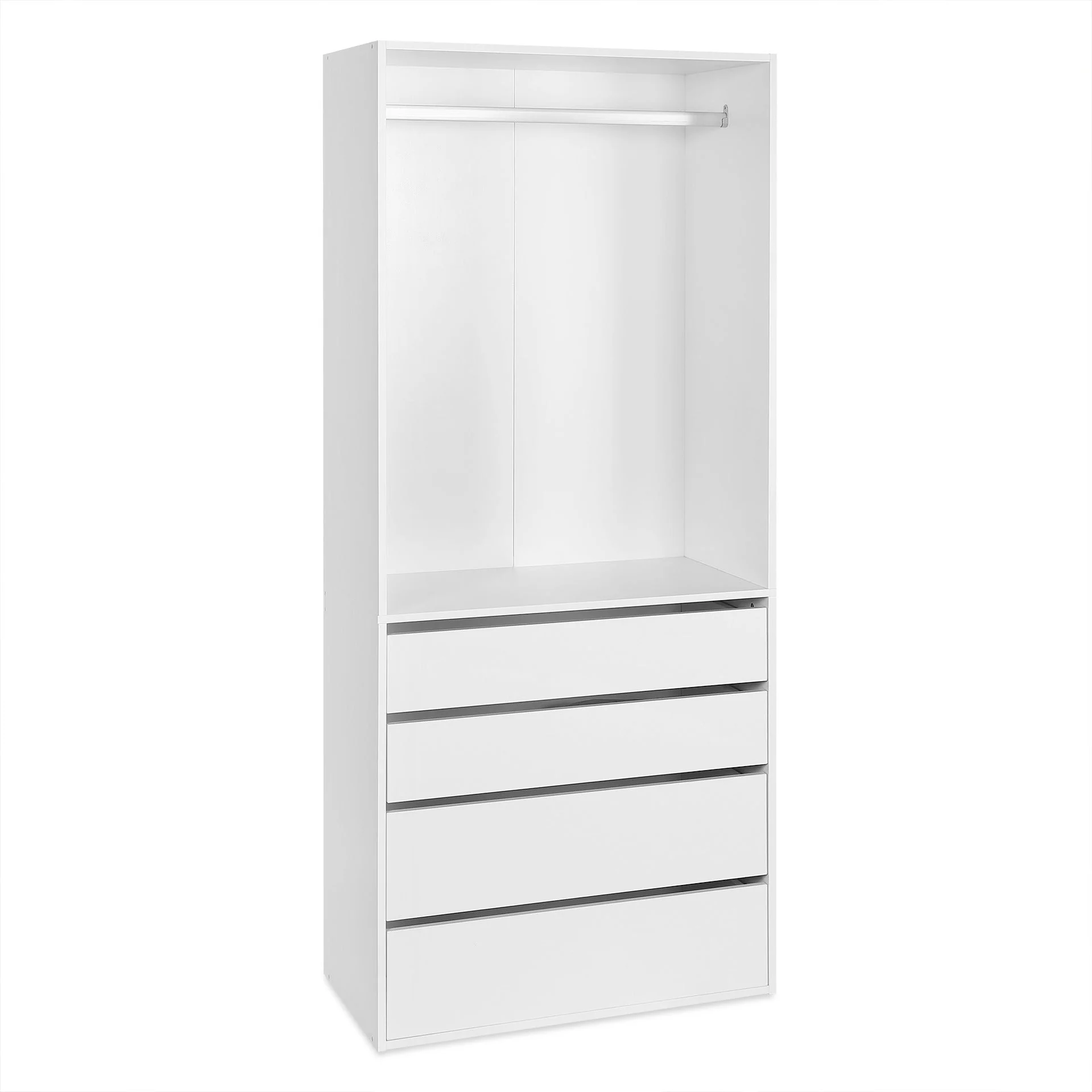 Delta 4 Drawer Wide Wardrobe - White - Image 13