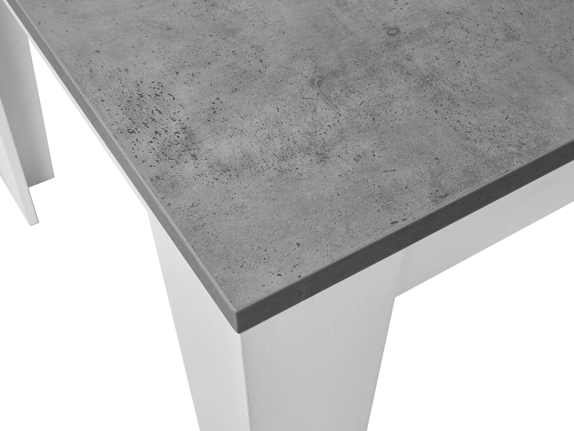Desta Dining Table Rectangle 160x90cm - White - Image 4