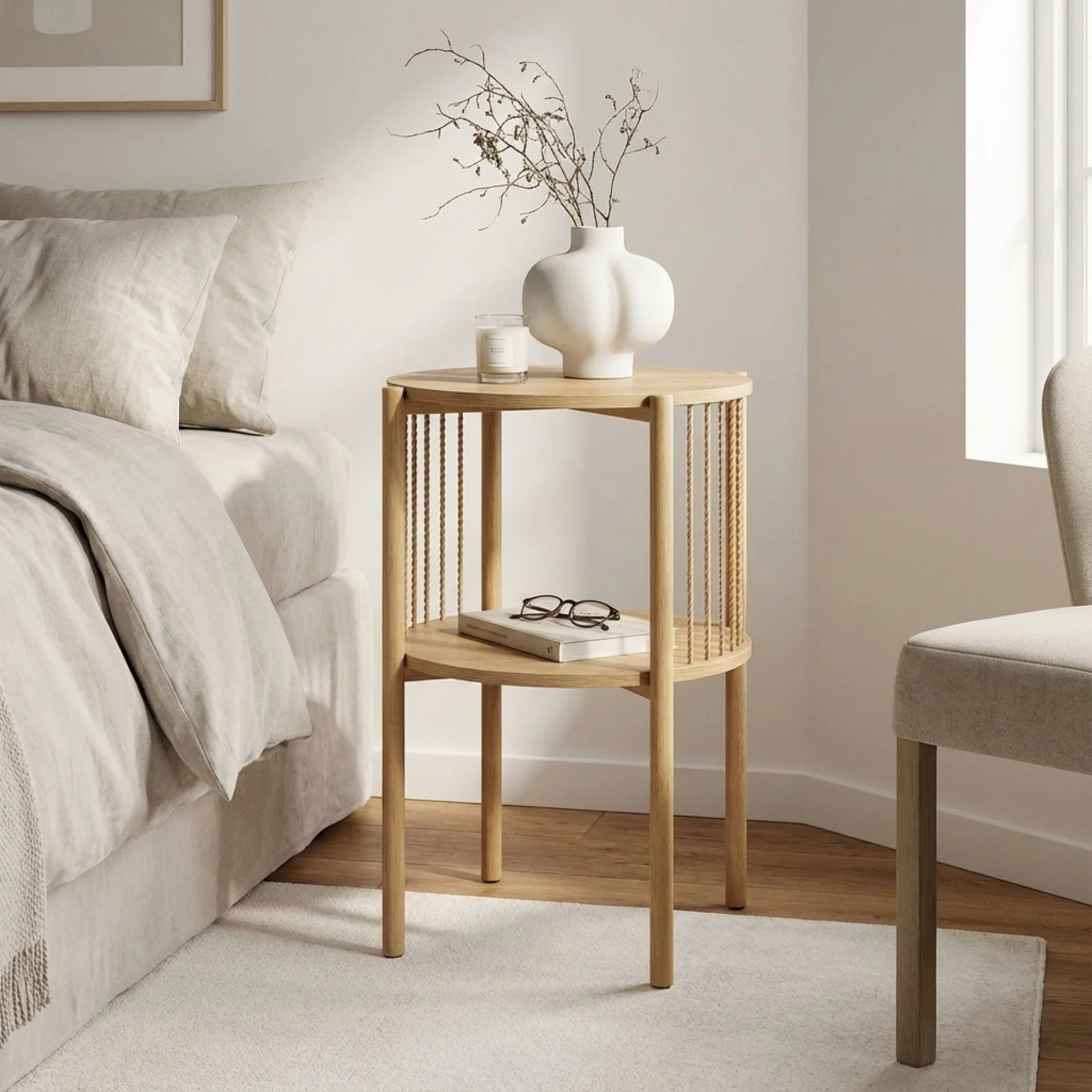 Deven Side Table - Natural - Image 3