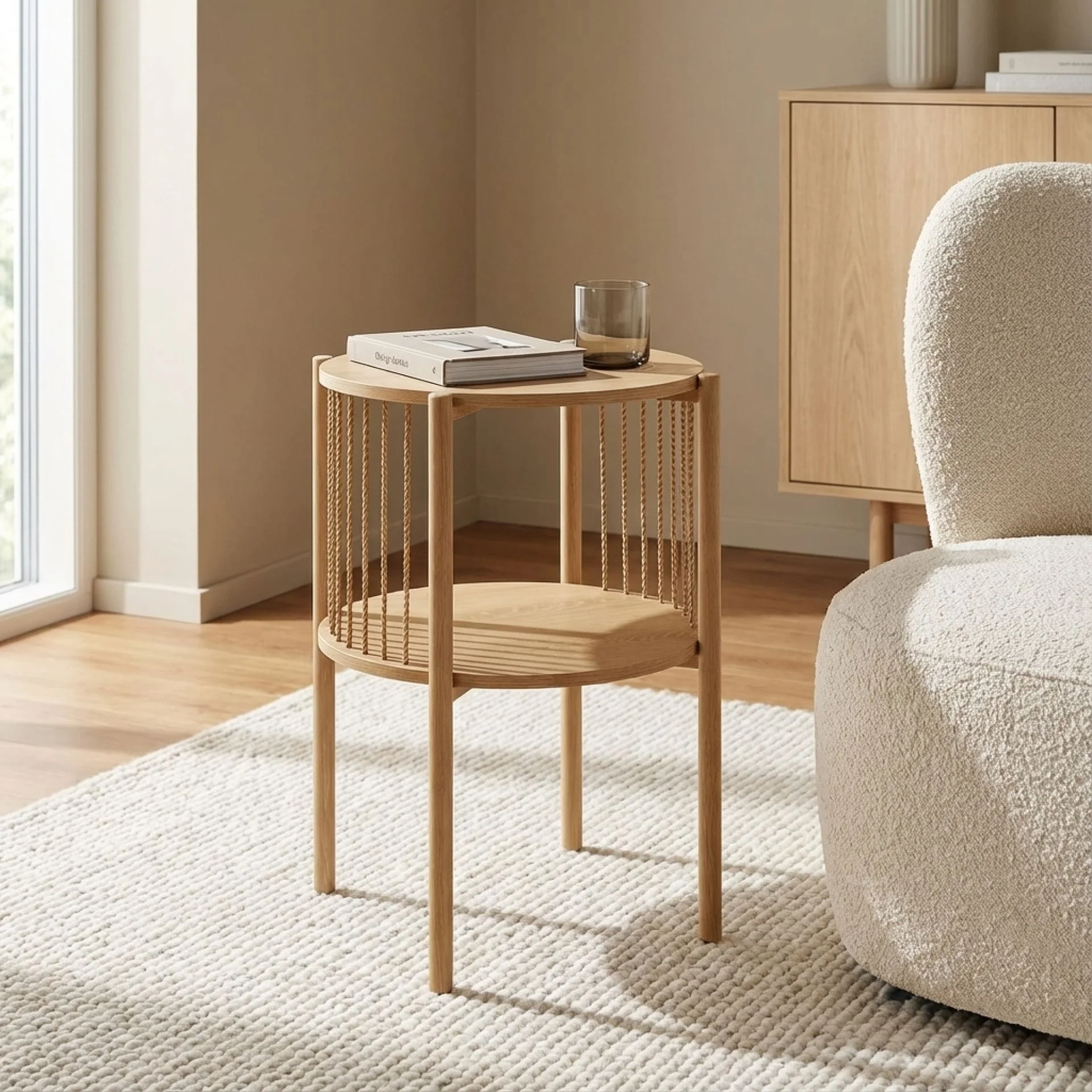 Deven Side Table - Natural - Image 4