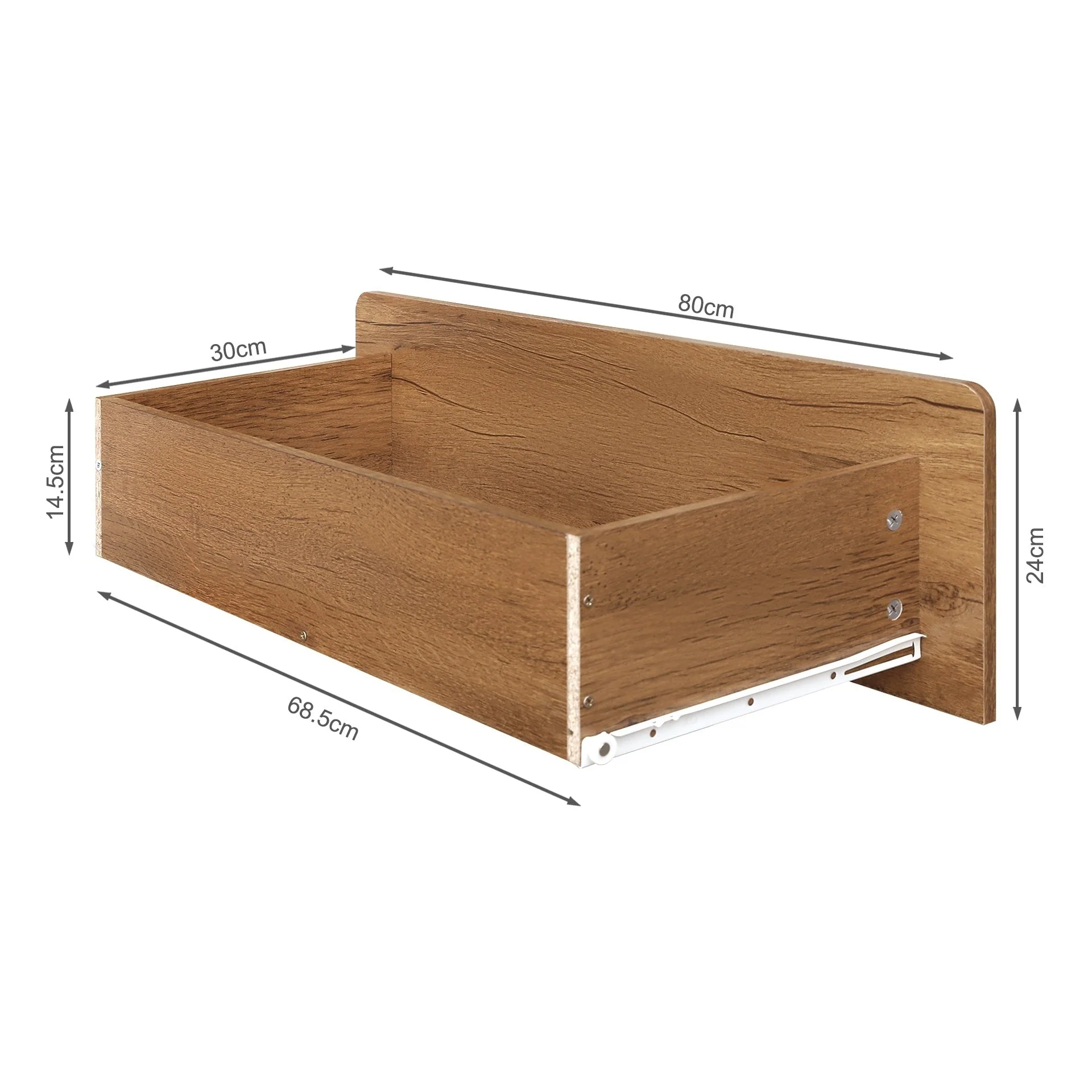 Dorian 4 Drawers Tallboy - Walnut + Black - Image 11