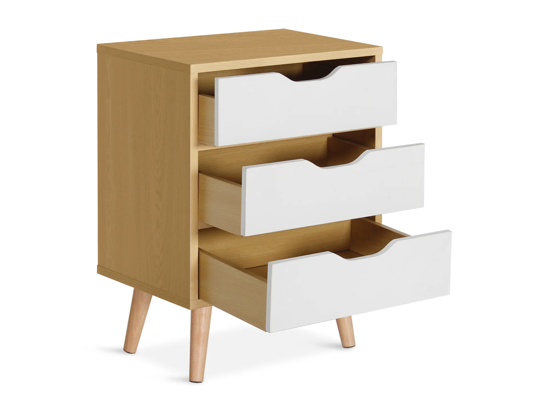 Drew Bedside Table - Maple - Image 3