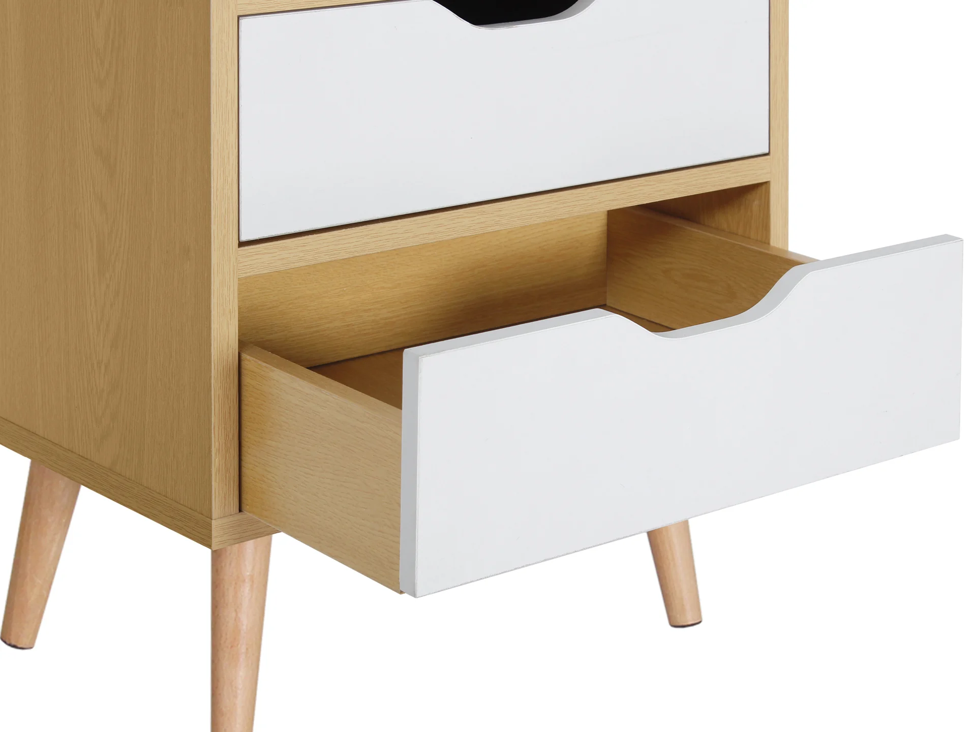 Drew Bedside Table - Maple - Image 4