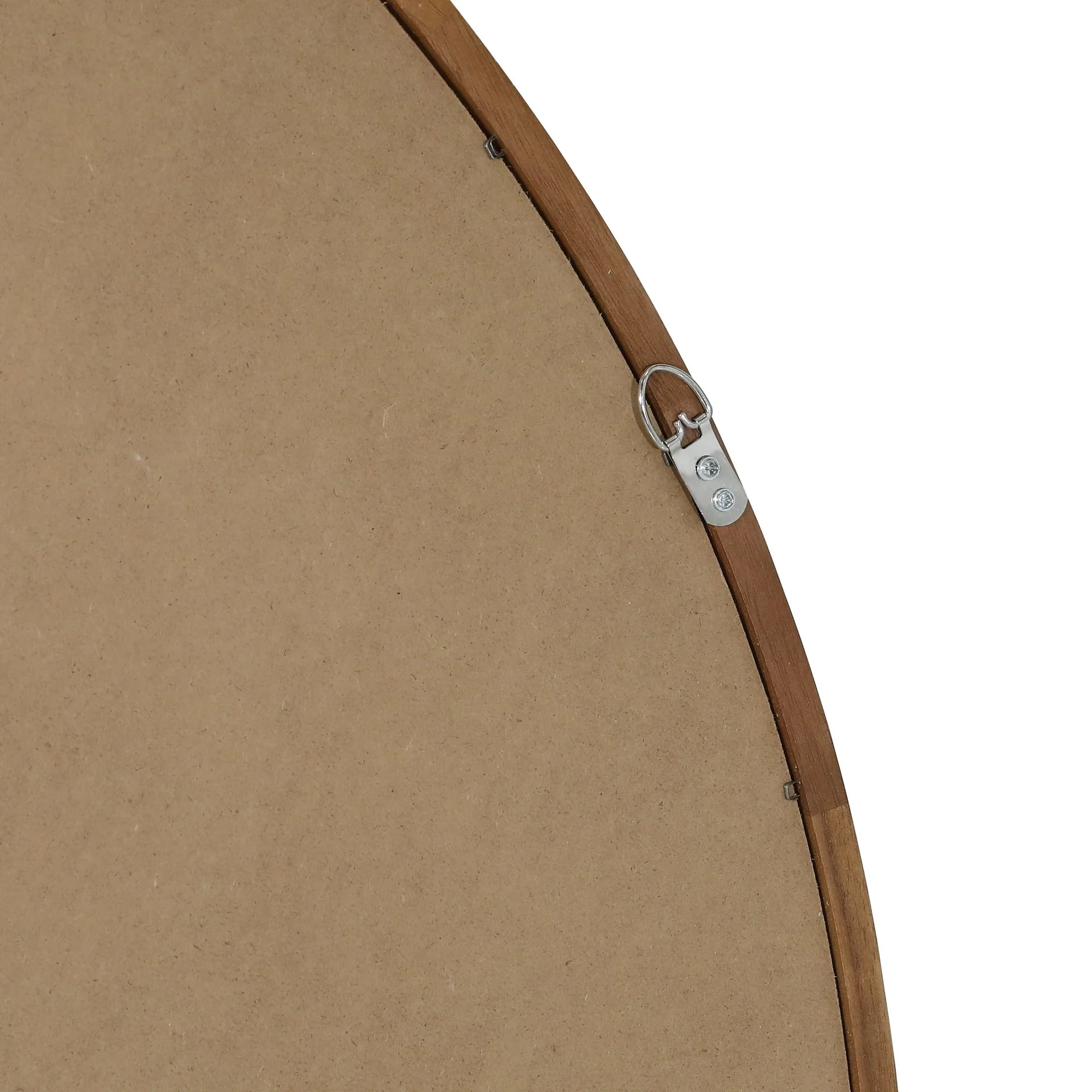 Echo Round Wooden Framed Wall Mirror 120cm - Dark Wood - Image 11