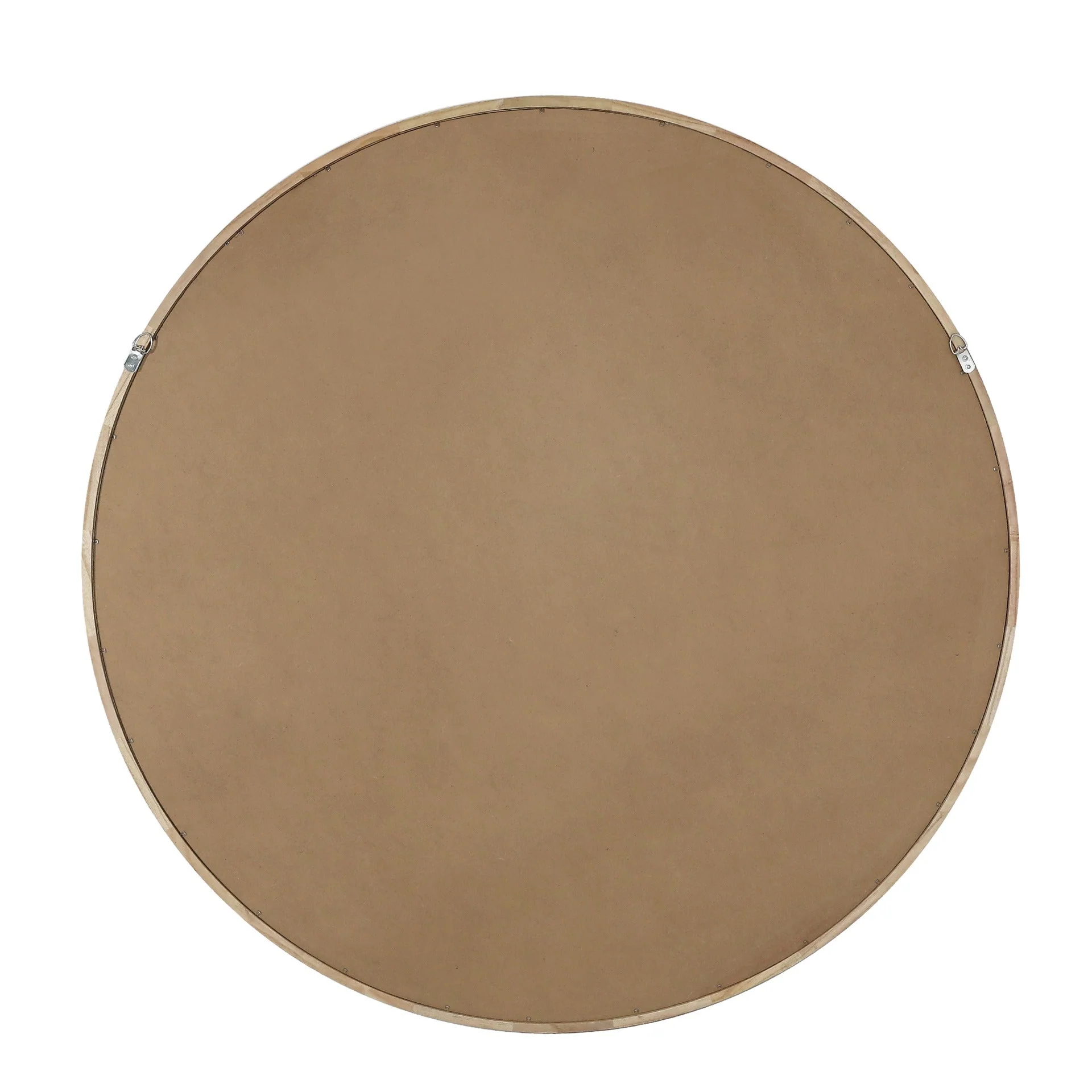 Echo Round Wooden Framed Wall Mirror 120cm - Light Wood - Image 12