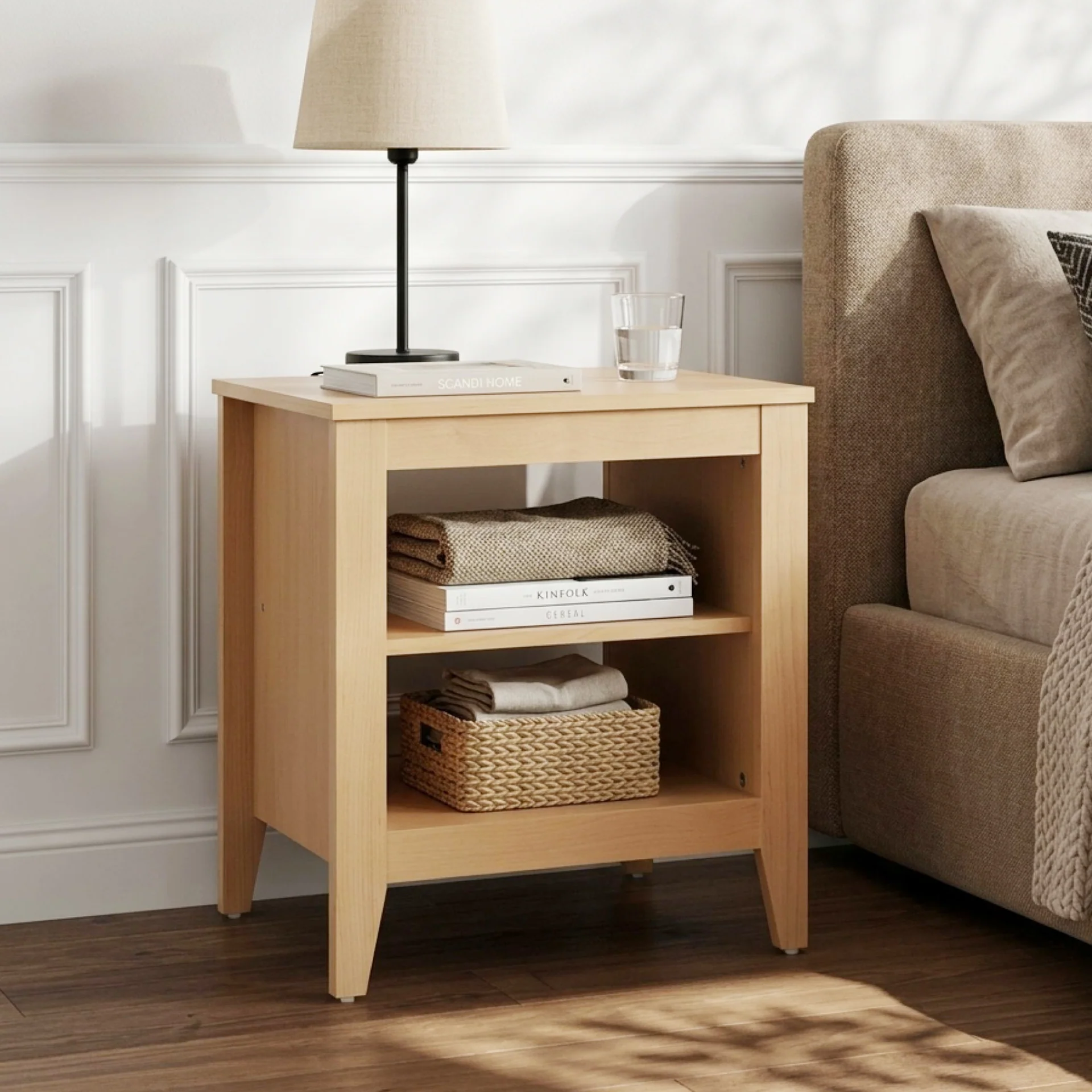 Eyre Bedside Table - Maple - Image 2