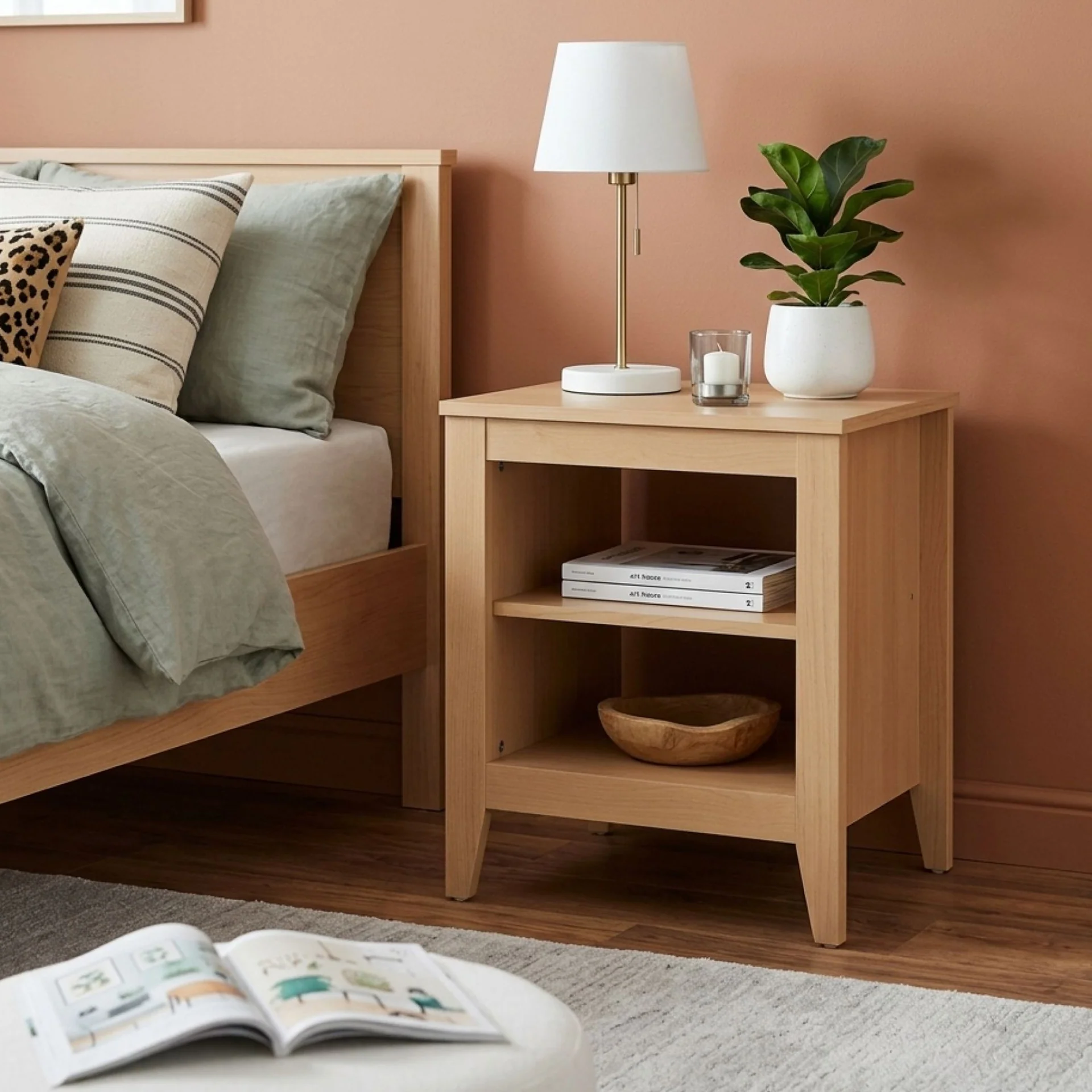 Eyre Bedside Table - Maple - Image 4