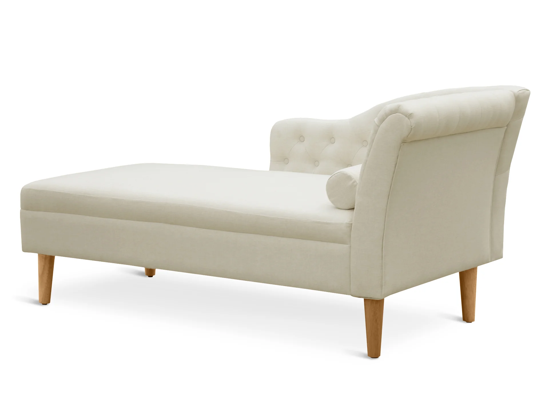 Florence Chaise Lounge Sofa - Beige - Image 4