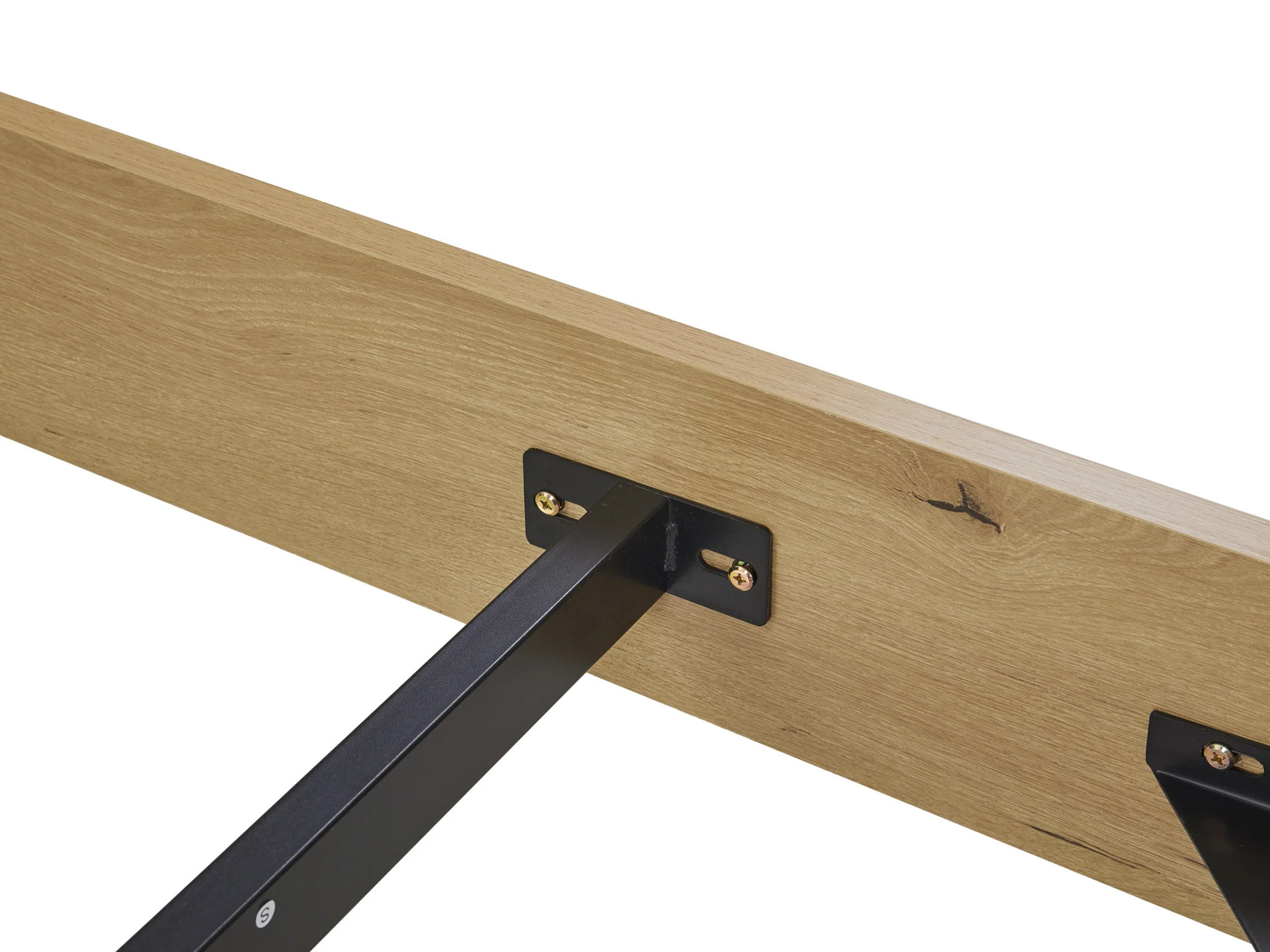 Frohna Queen Wooden Bed Frame - Oak - Image 7