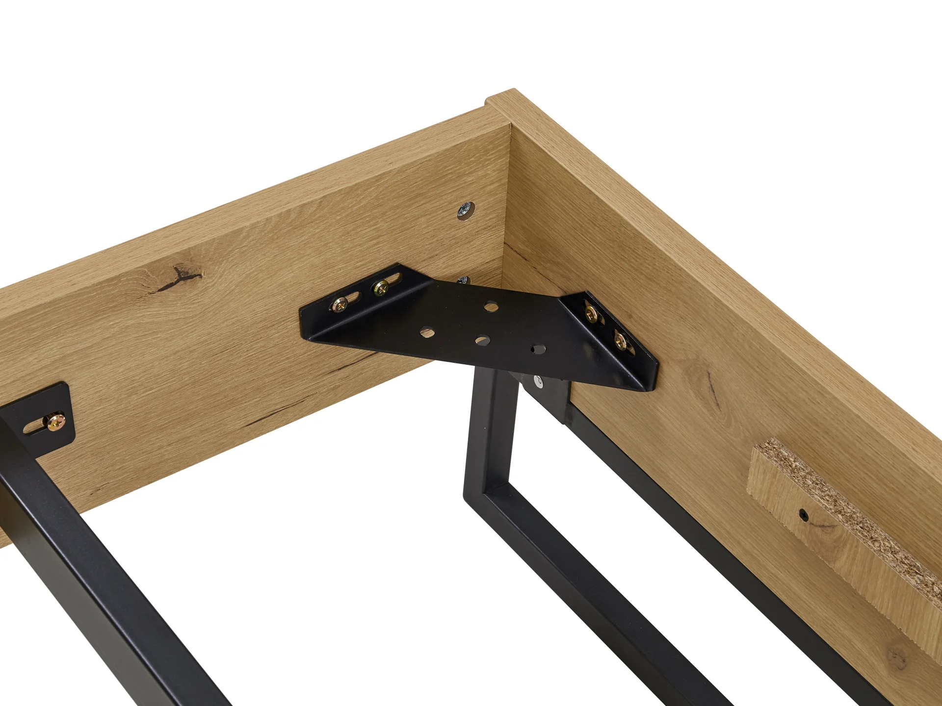 Frohna Queen Wooden Bed Frame - Oak - Image 8