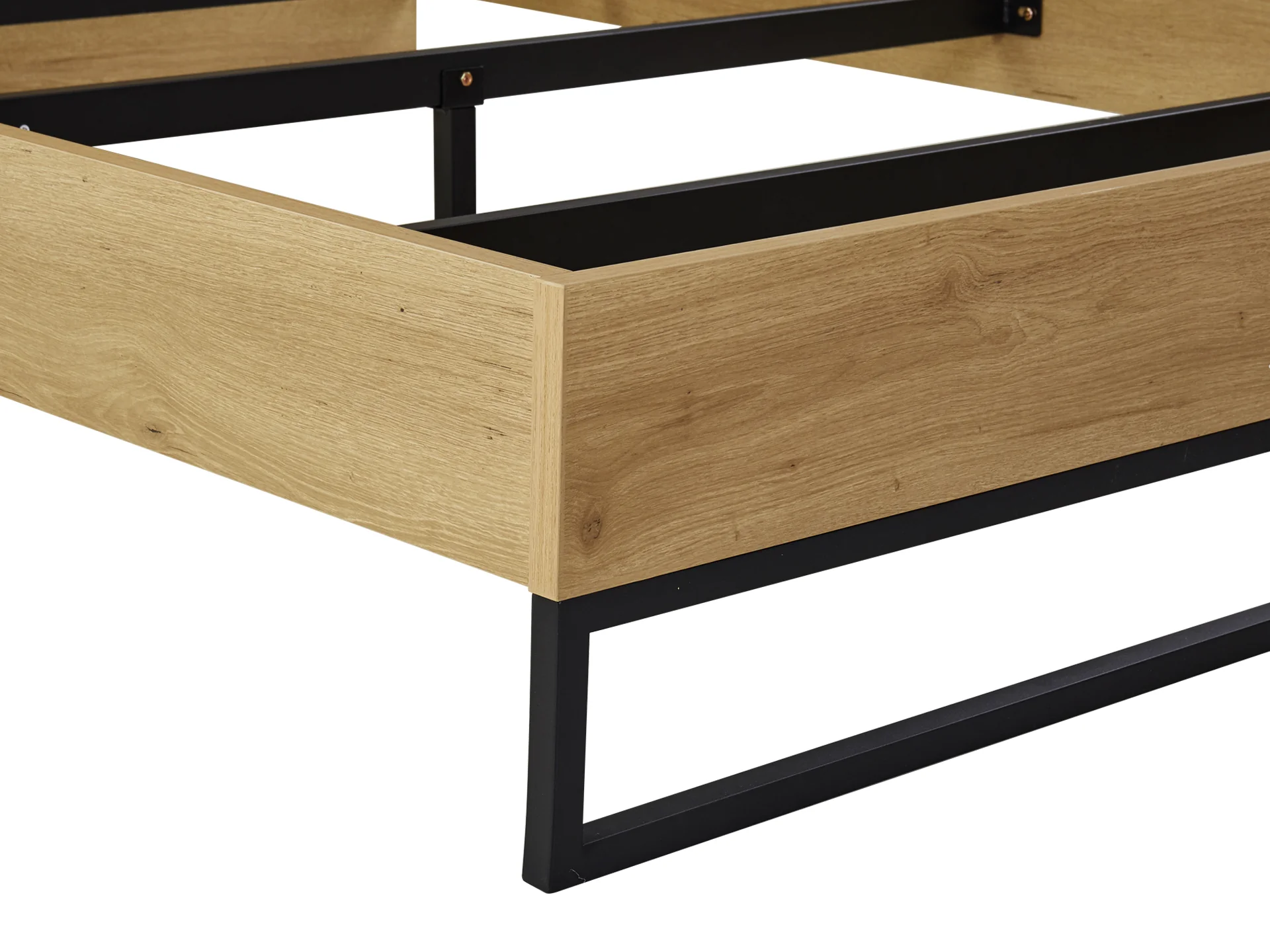 Frohna Queen Wooden Bed Frame - Oak - Image 9