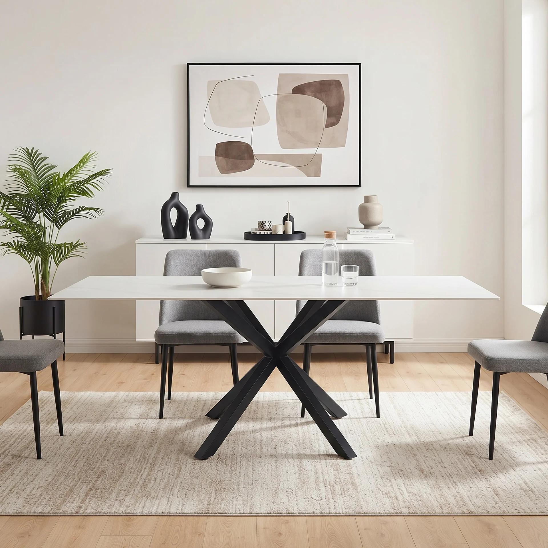 Frost Dining Table 180 x 90 x 78cm - White