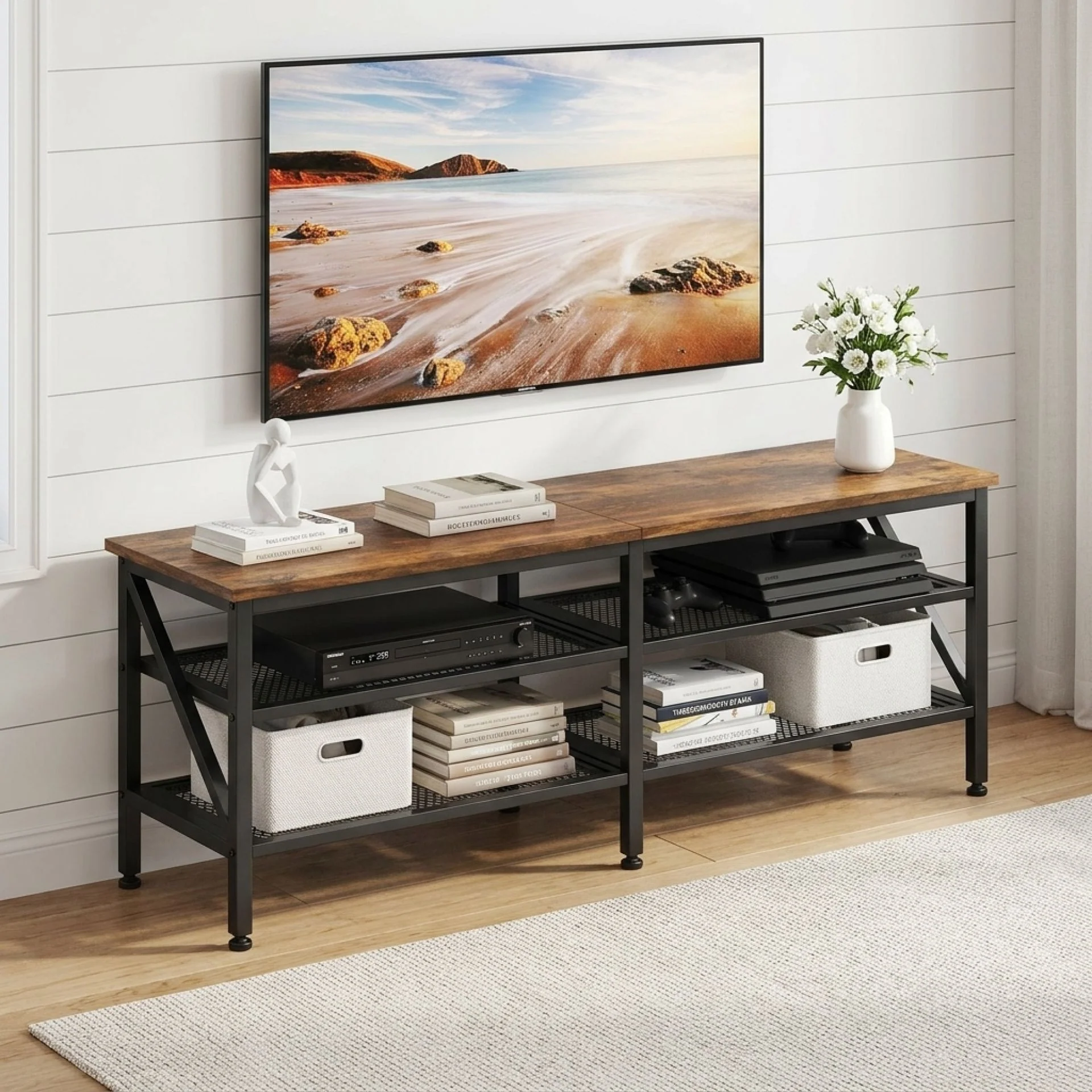 Gambia 1.4m Entertainment Unit - Rustic Brown - Image 3