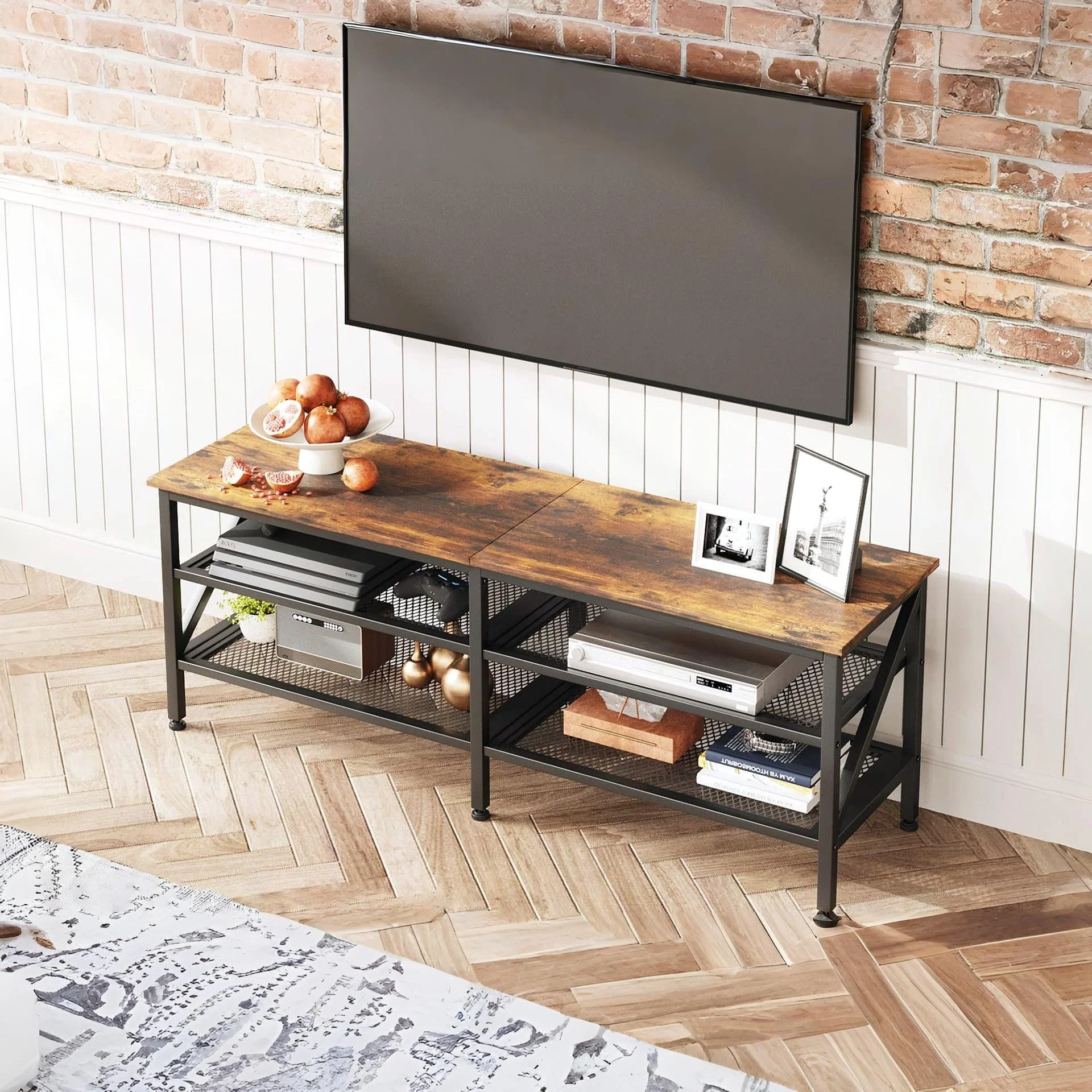 Gambia 1.4m Entertainment Unit - Rustic Brown - Image 6